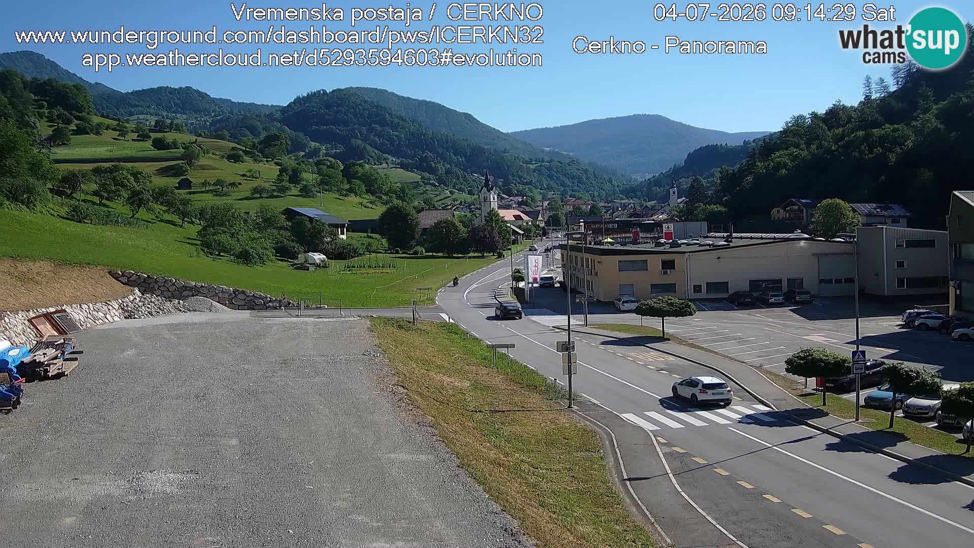 Cerkno ulaz u grad – Kamera uživo
