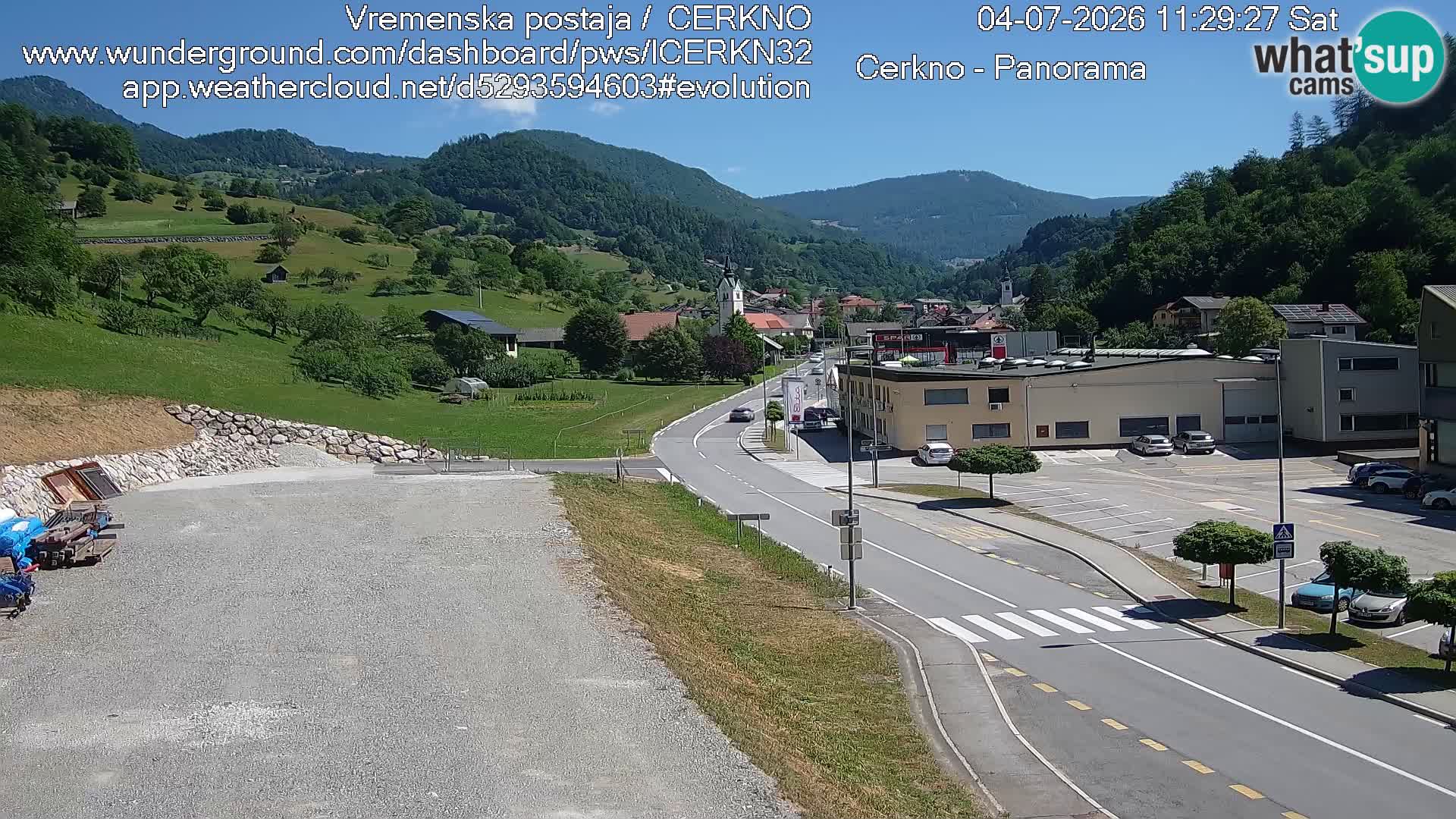 Cerkno ulaz u grad – Kamera uživo