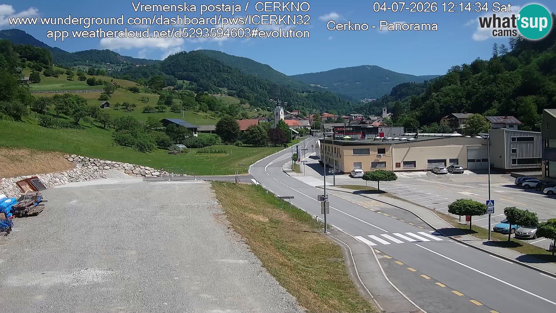 Webcam Ingresso Città di Cerkno