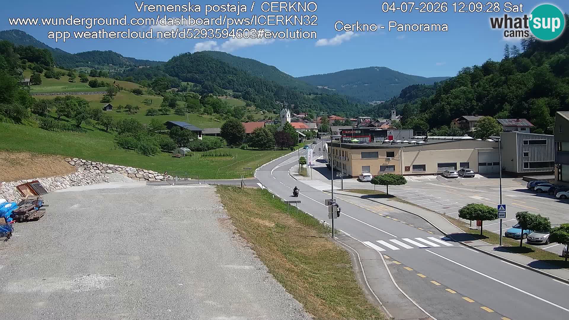 Webcam Ingresso Città di Cerkno