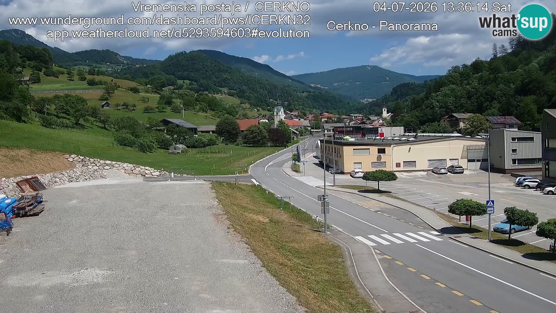 Cerkno Stadteingang Live-Webcam
