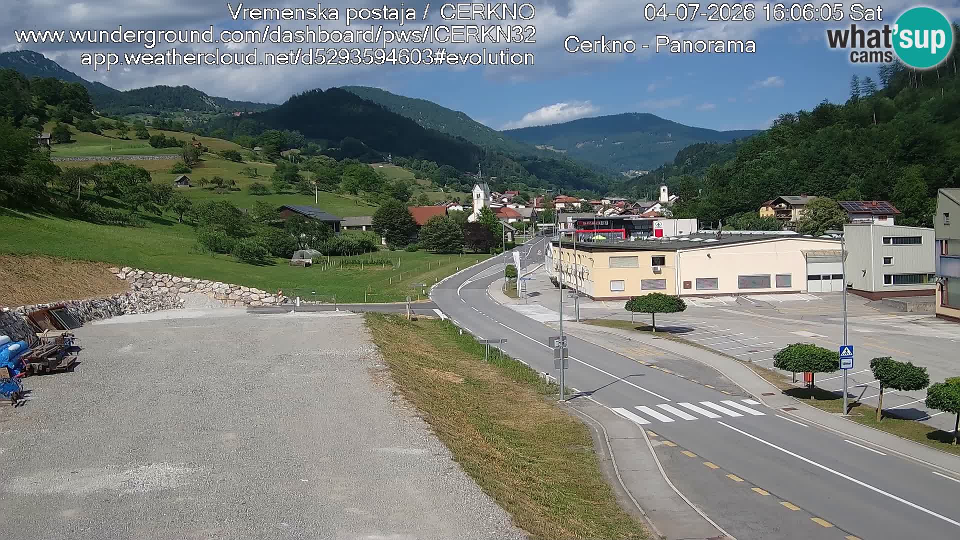 Cerkno Stadteingang Live-Webcam