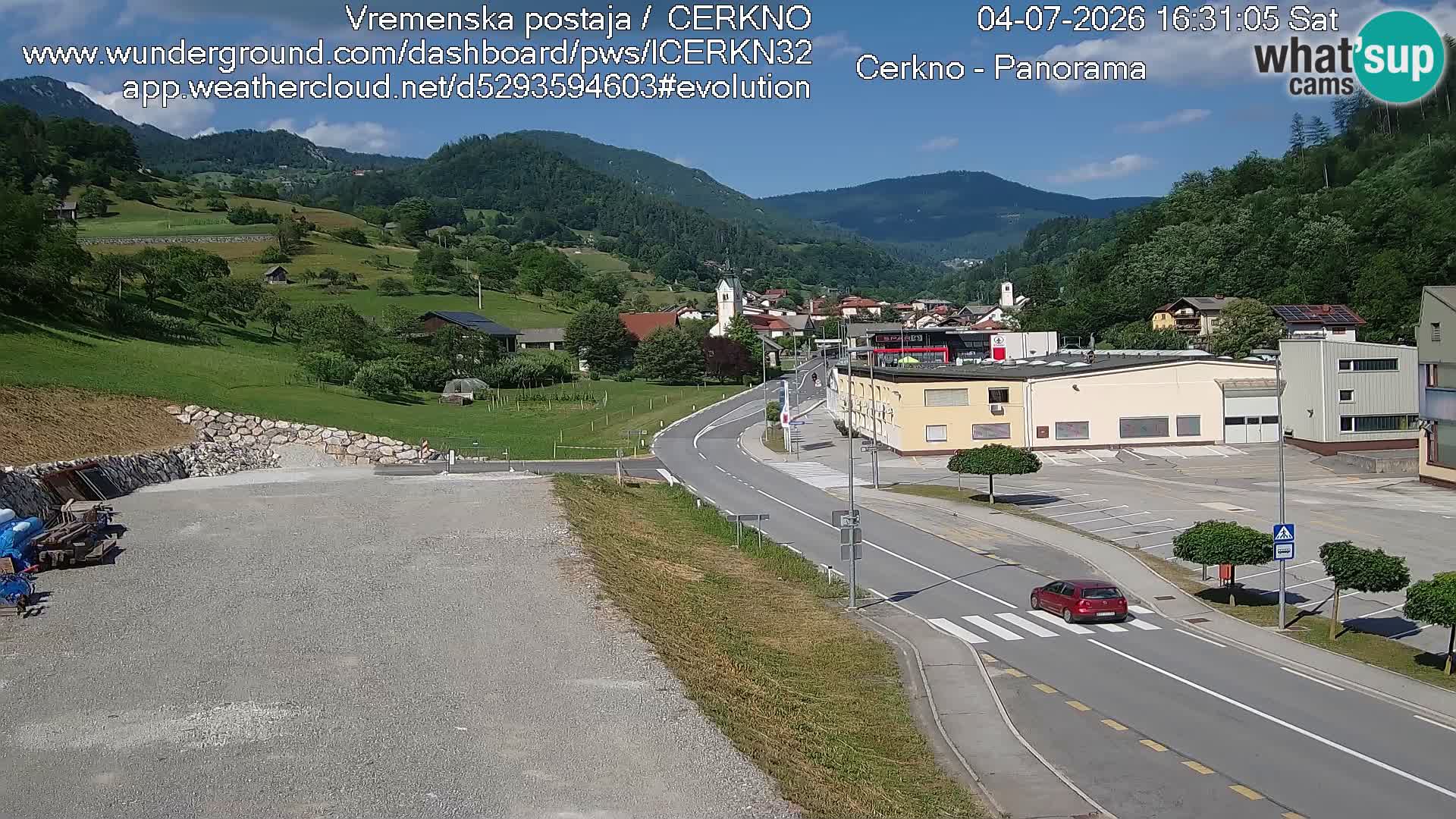 Cerkno ulaz u grad – Kamera uživo