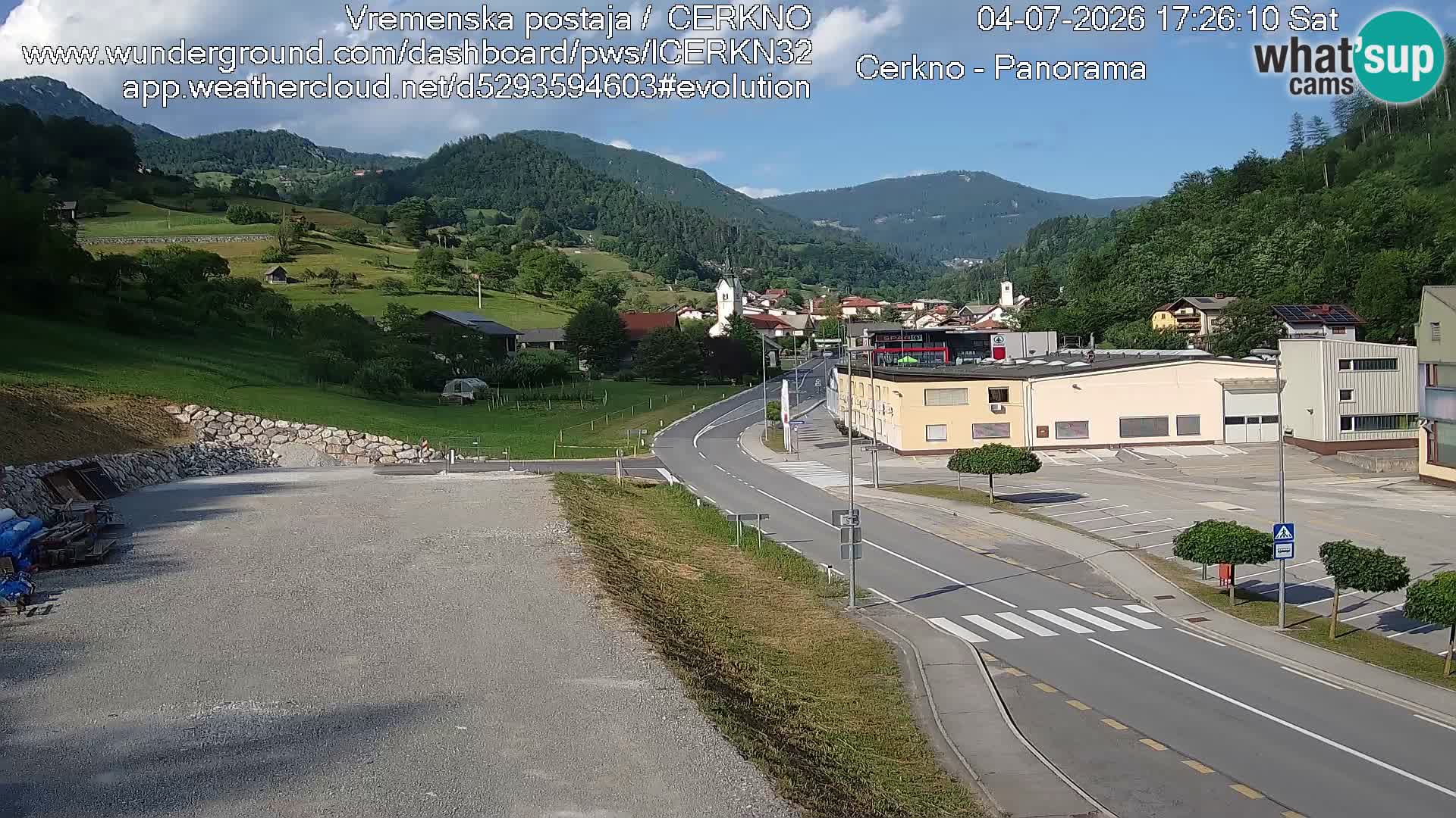 Cerkno Stadteingang Live-Webcam