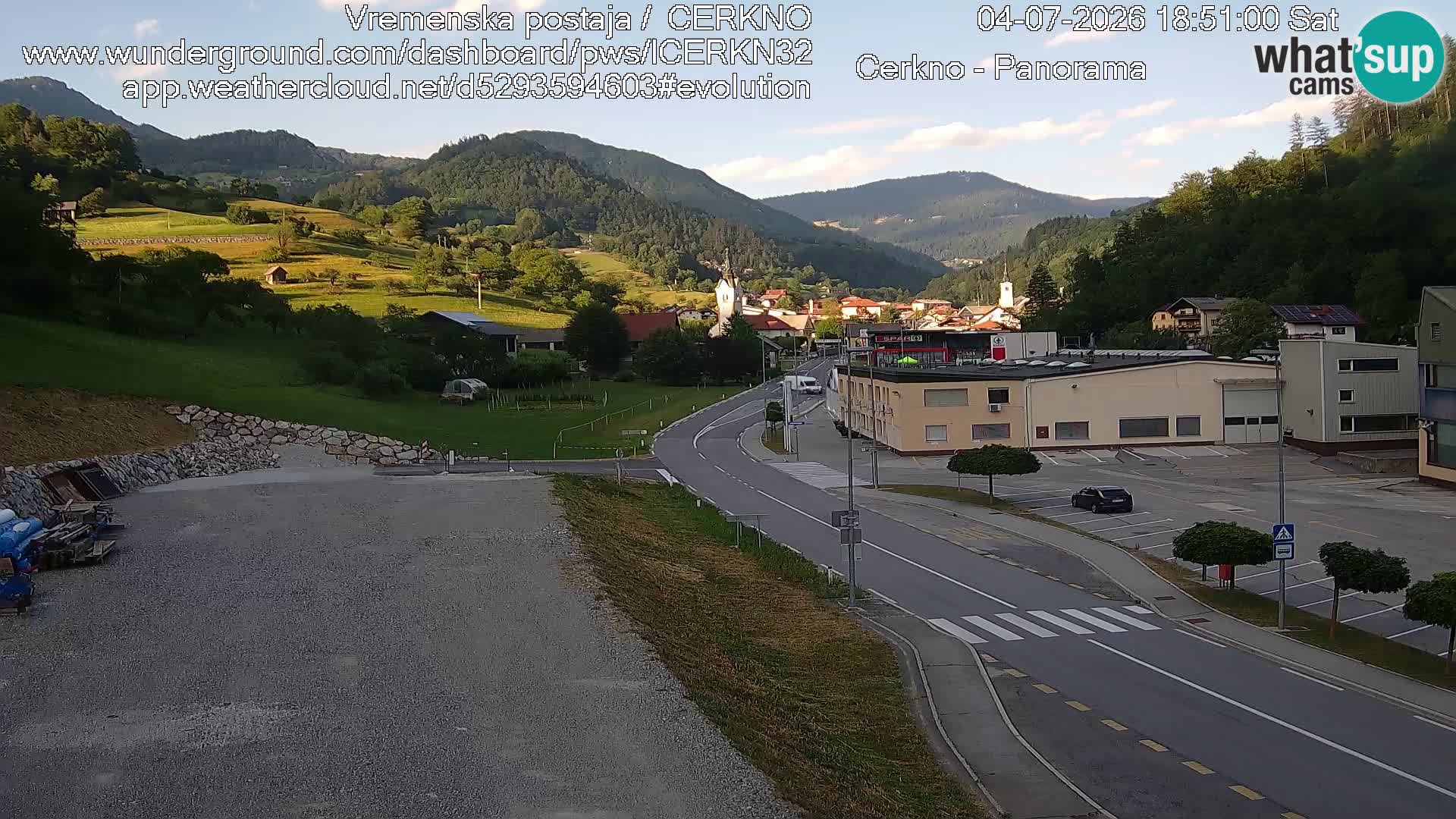 Cerkno ulaz u grad – Kamera uživo