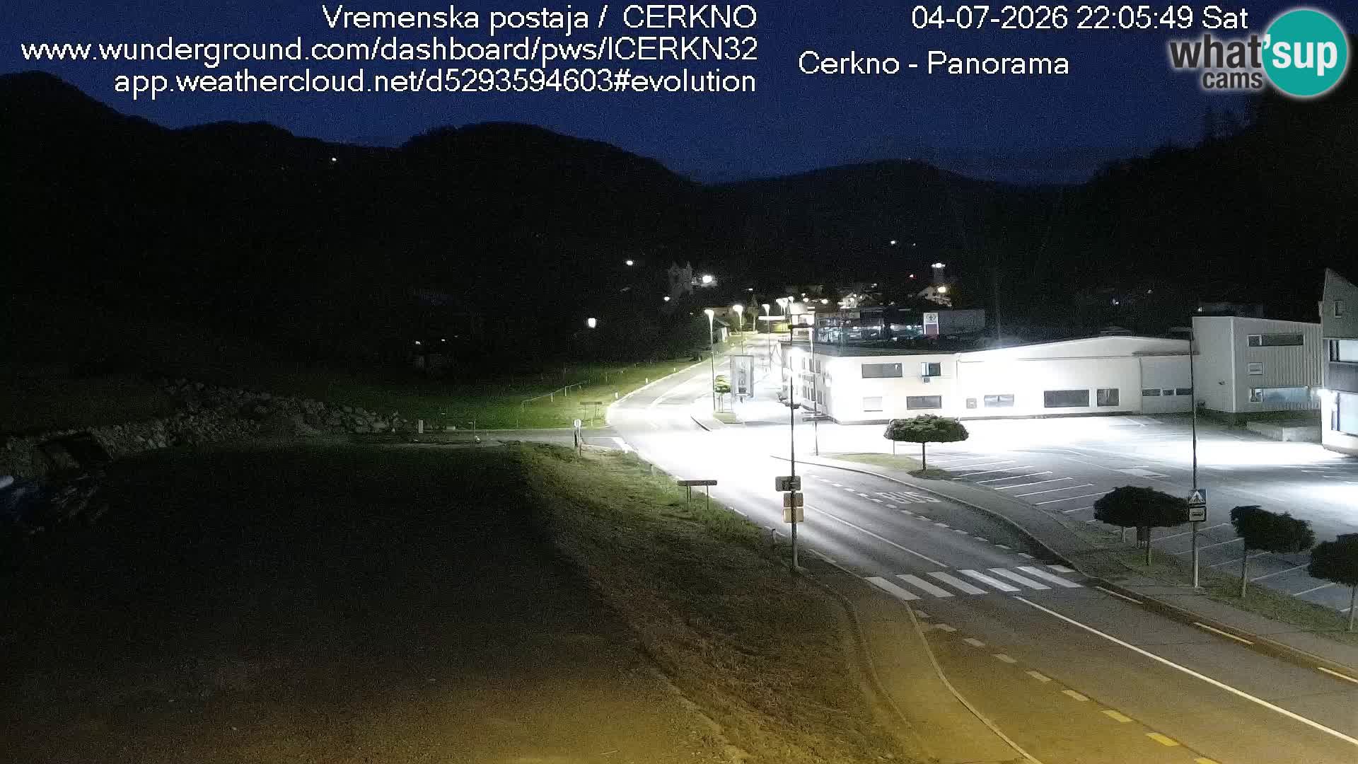 Cerkno city entrance Live Webcam