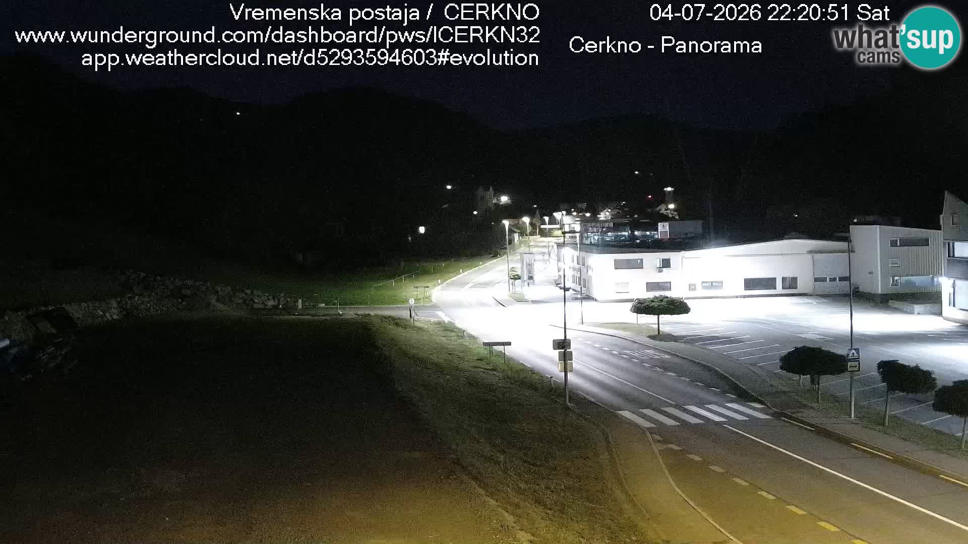 Cerkno city entrance Live Webcam