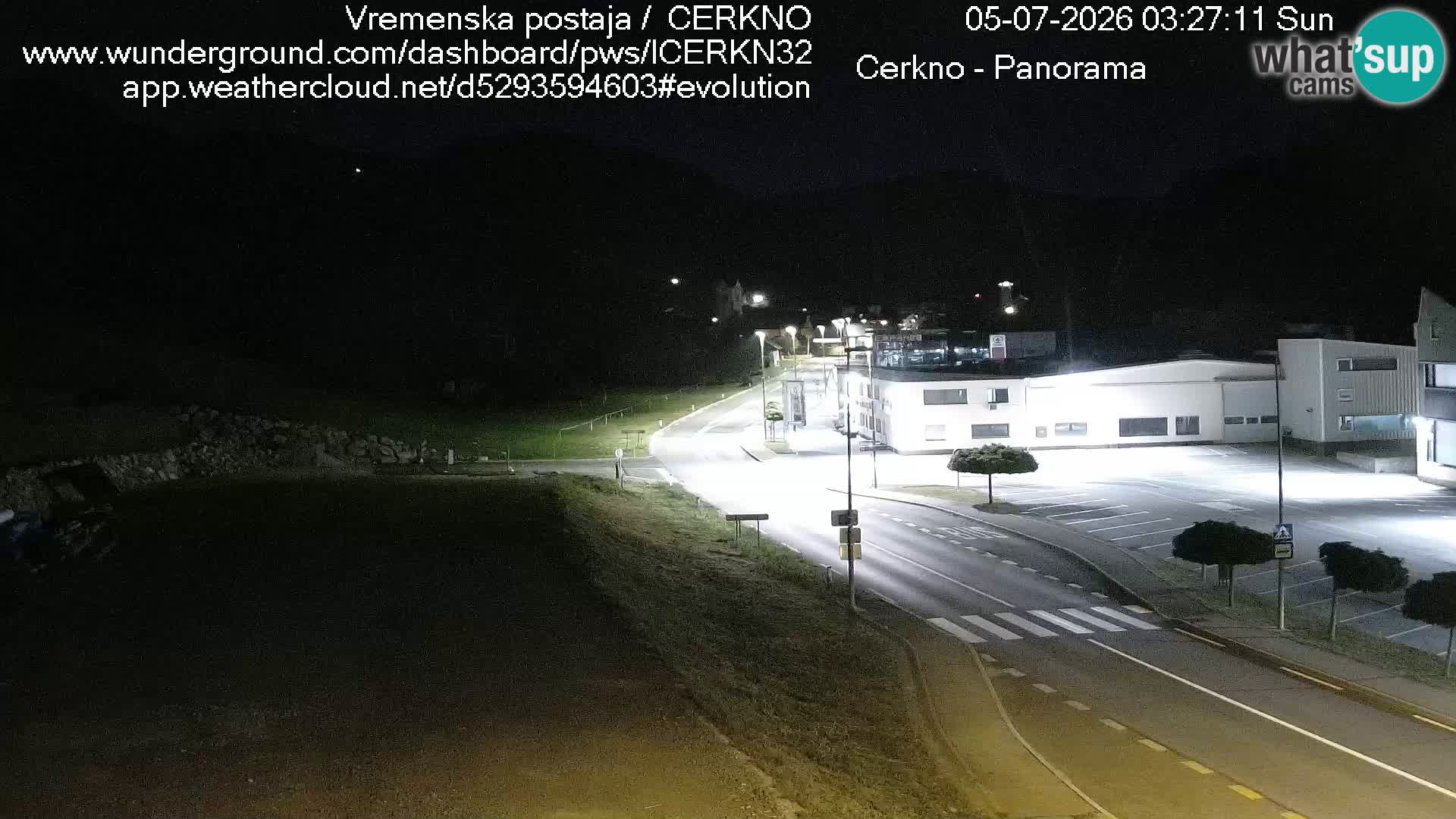 Webcam en direct – Entrée de la ville de Cerkno