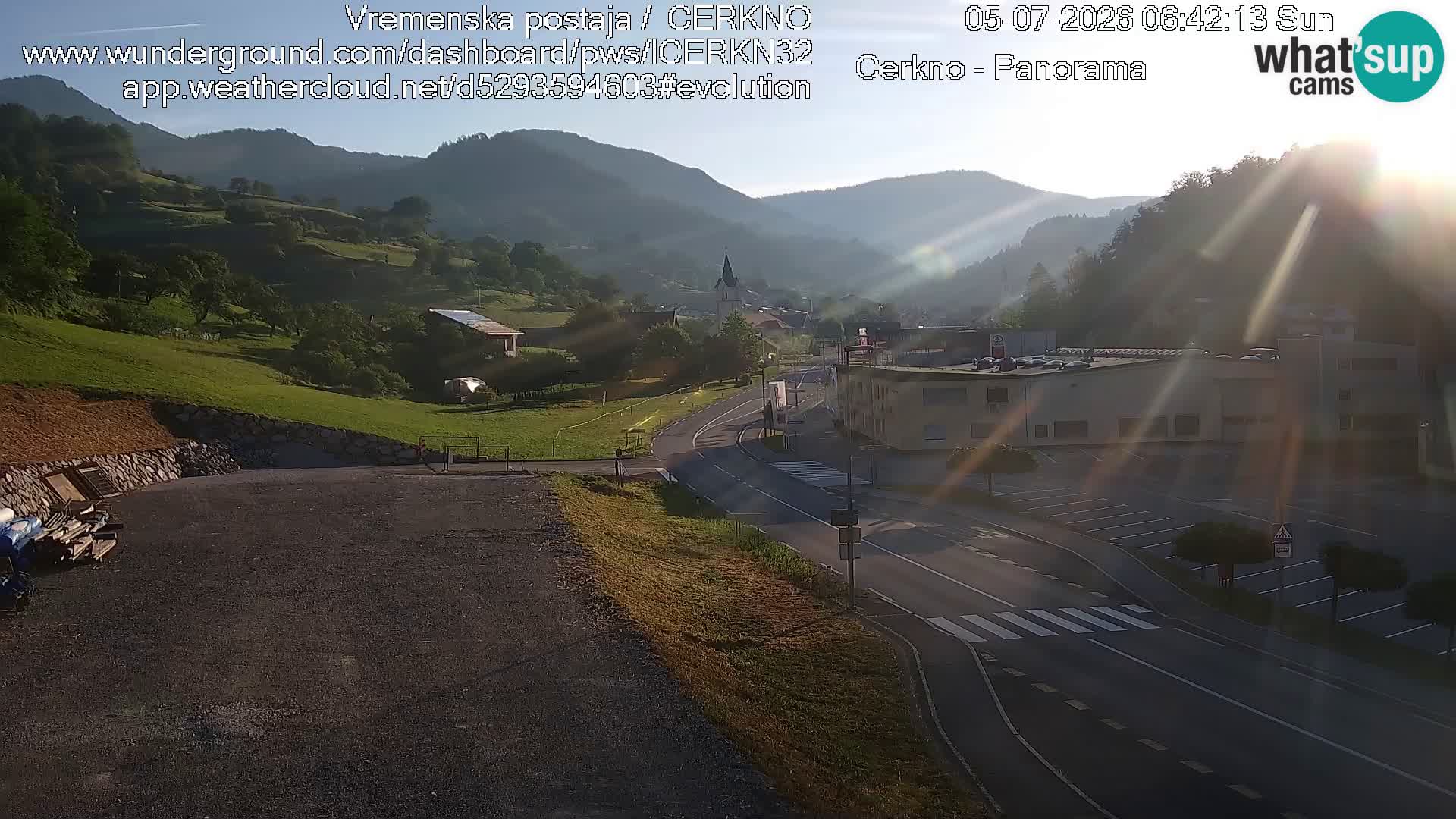 Cerkno ulaz u grad – Kamera uživo