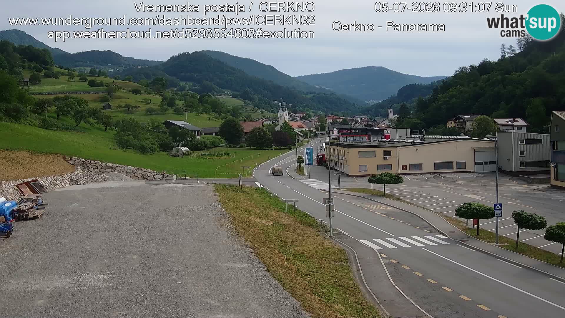 Cerkno ulaz u grad – Kamera uživo