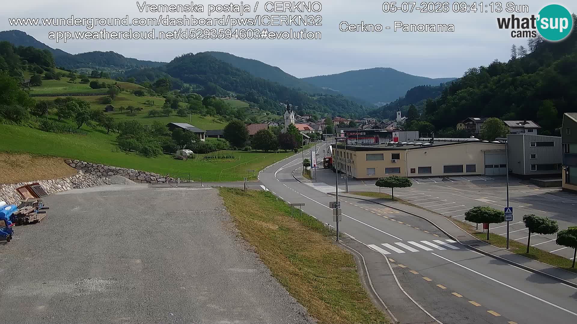 Webcam Ingresso Città di Cerkno