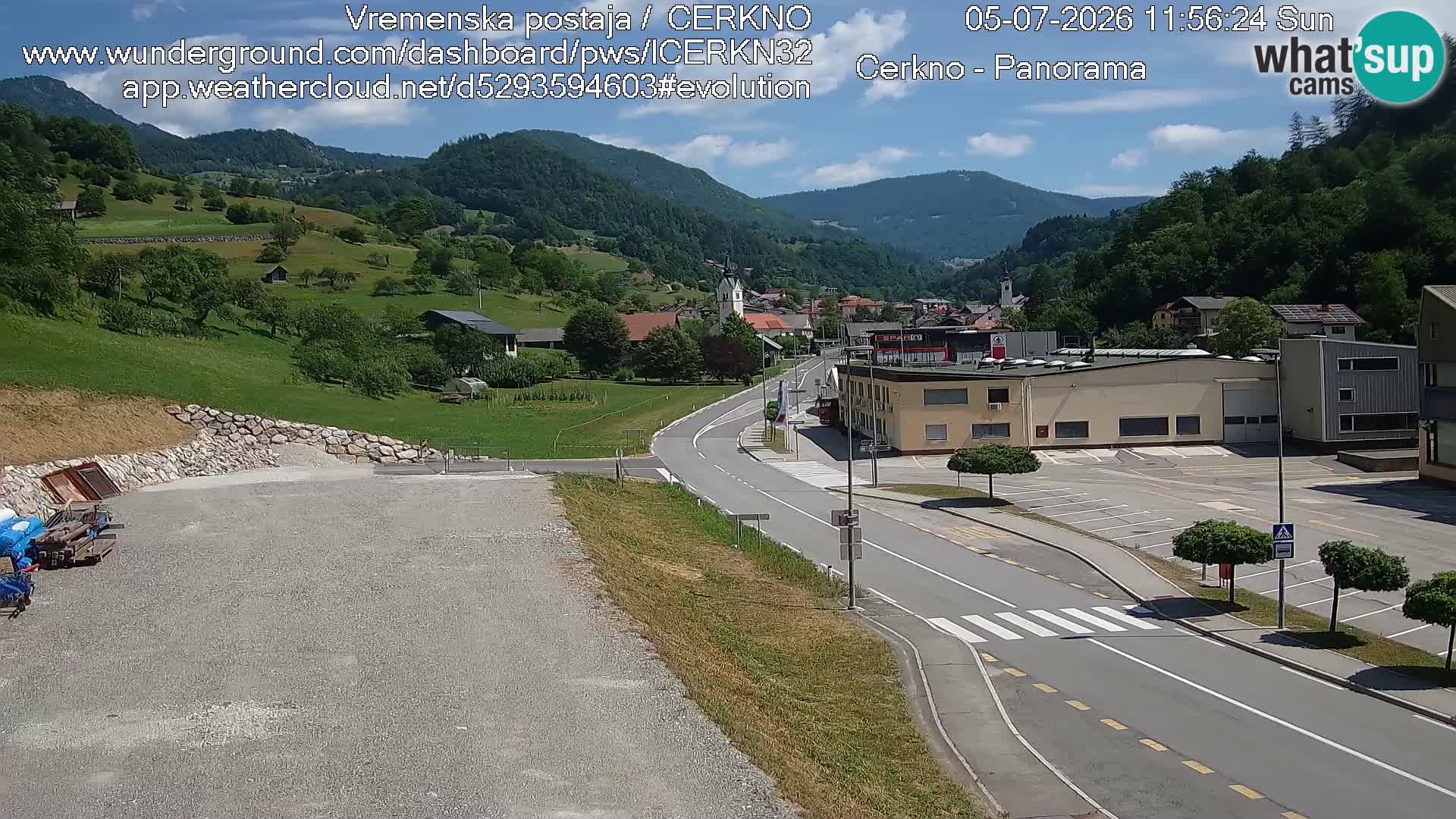Cerkno ulaz u grad – Kamera uživo