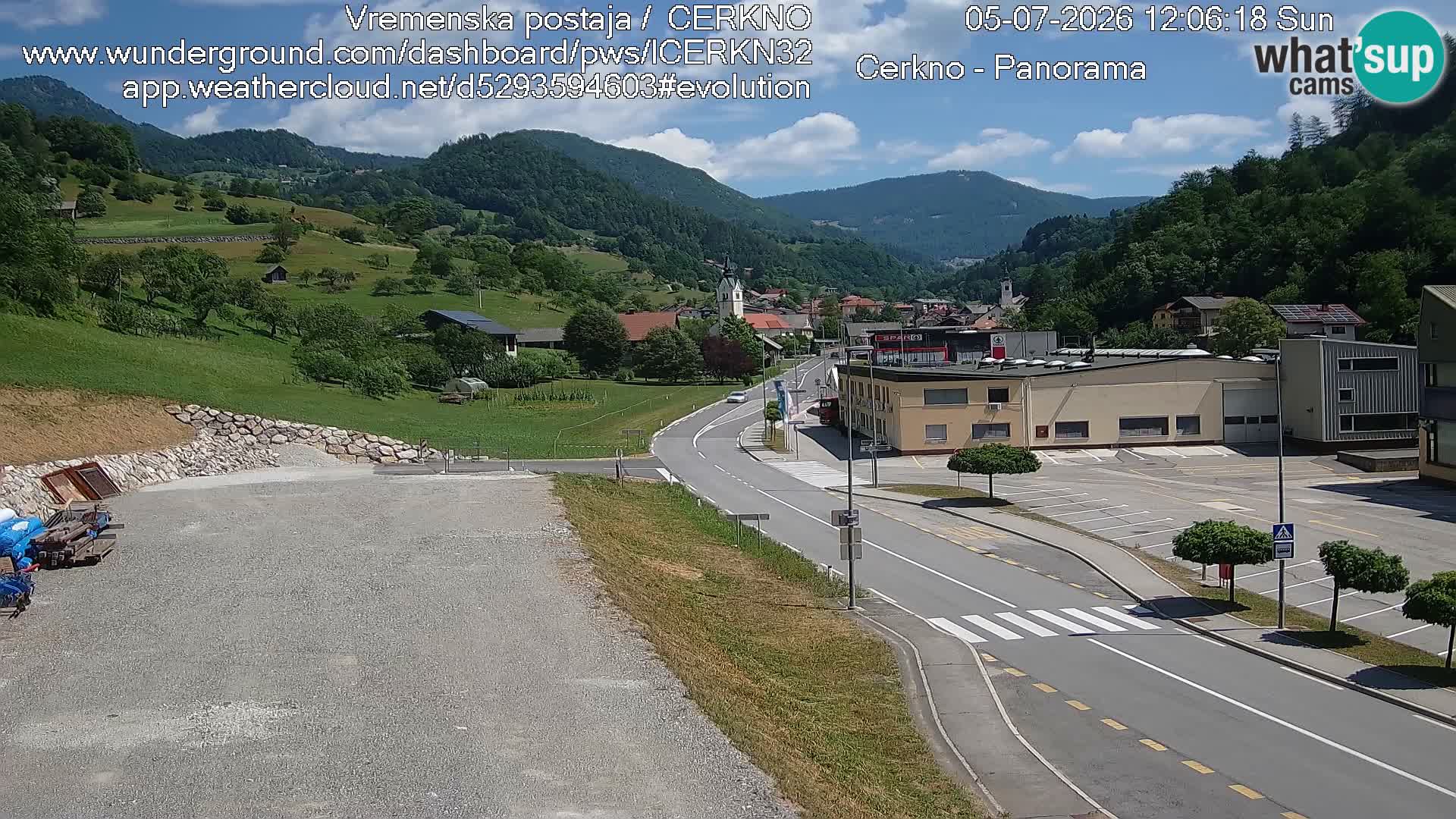 Webcam Ingresso Città di Cerkno