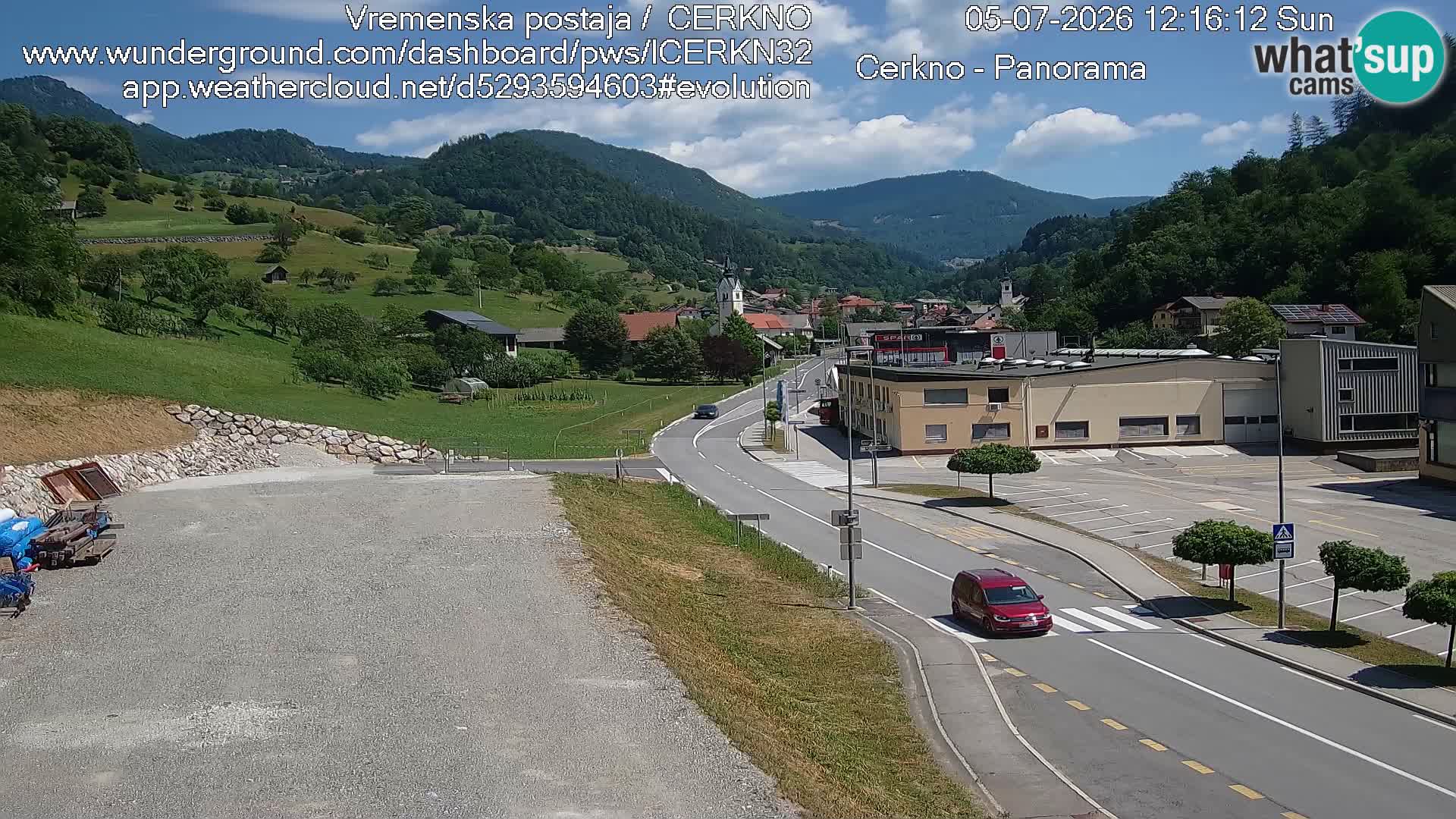 Webcam Ingresso Città di Cerkno