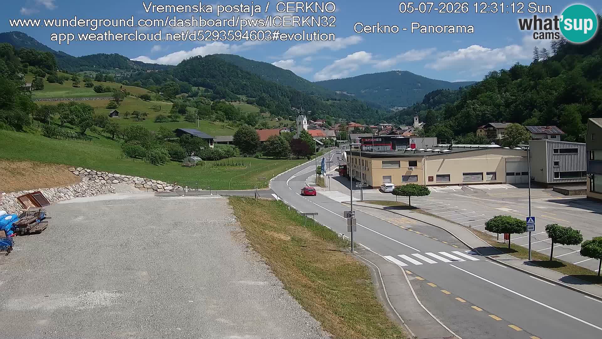 Cerkno Stadteingang Live-Webcam