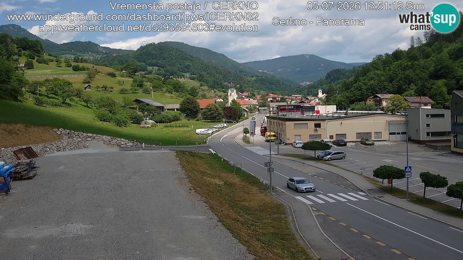 Cerkno Stadteingang Live-Webcam