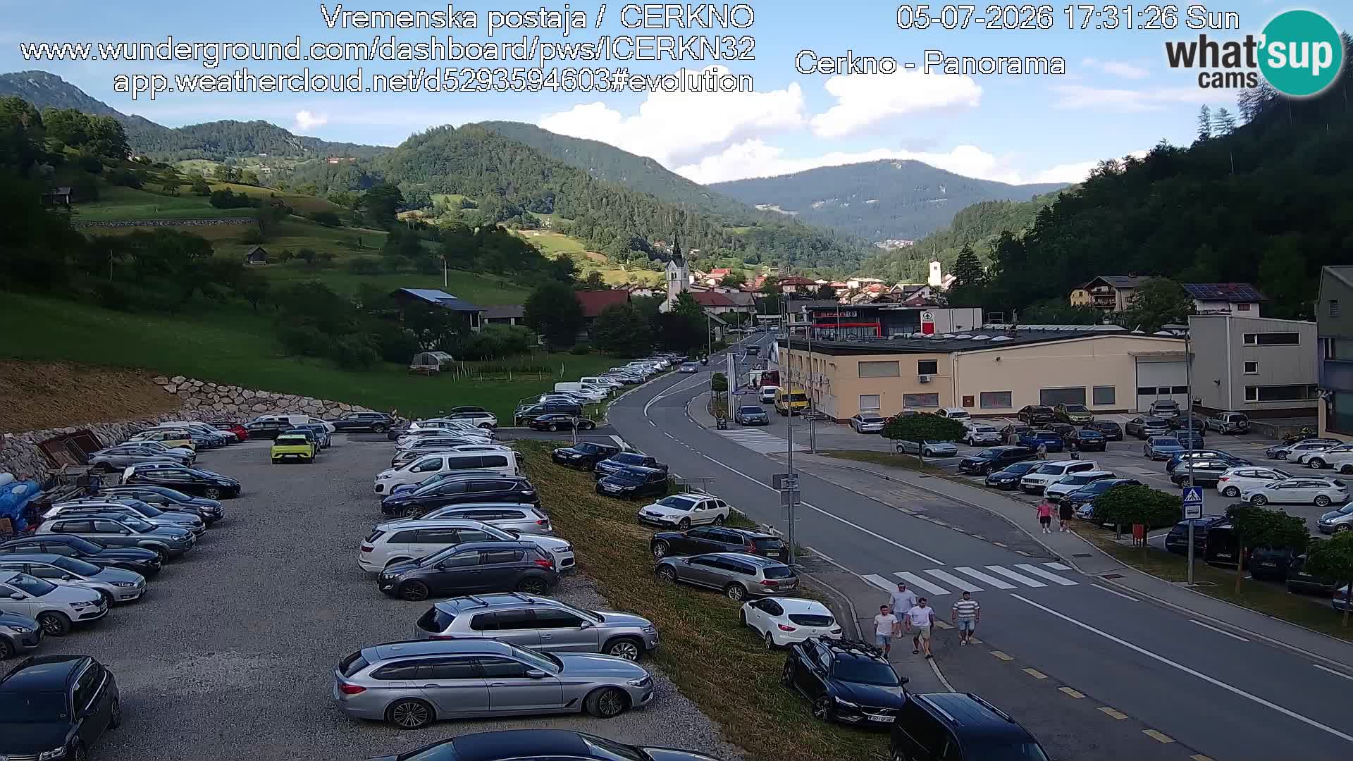 Cerkno ulaz u grad – Kamera uživo
