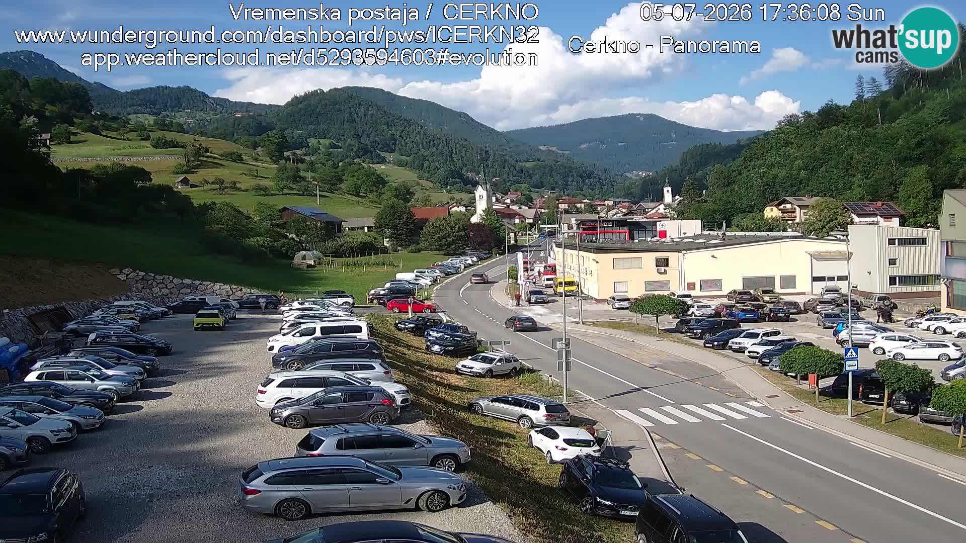 Cerkno Stadteingang Live-Webcam
