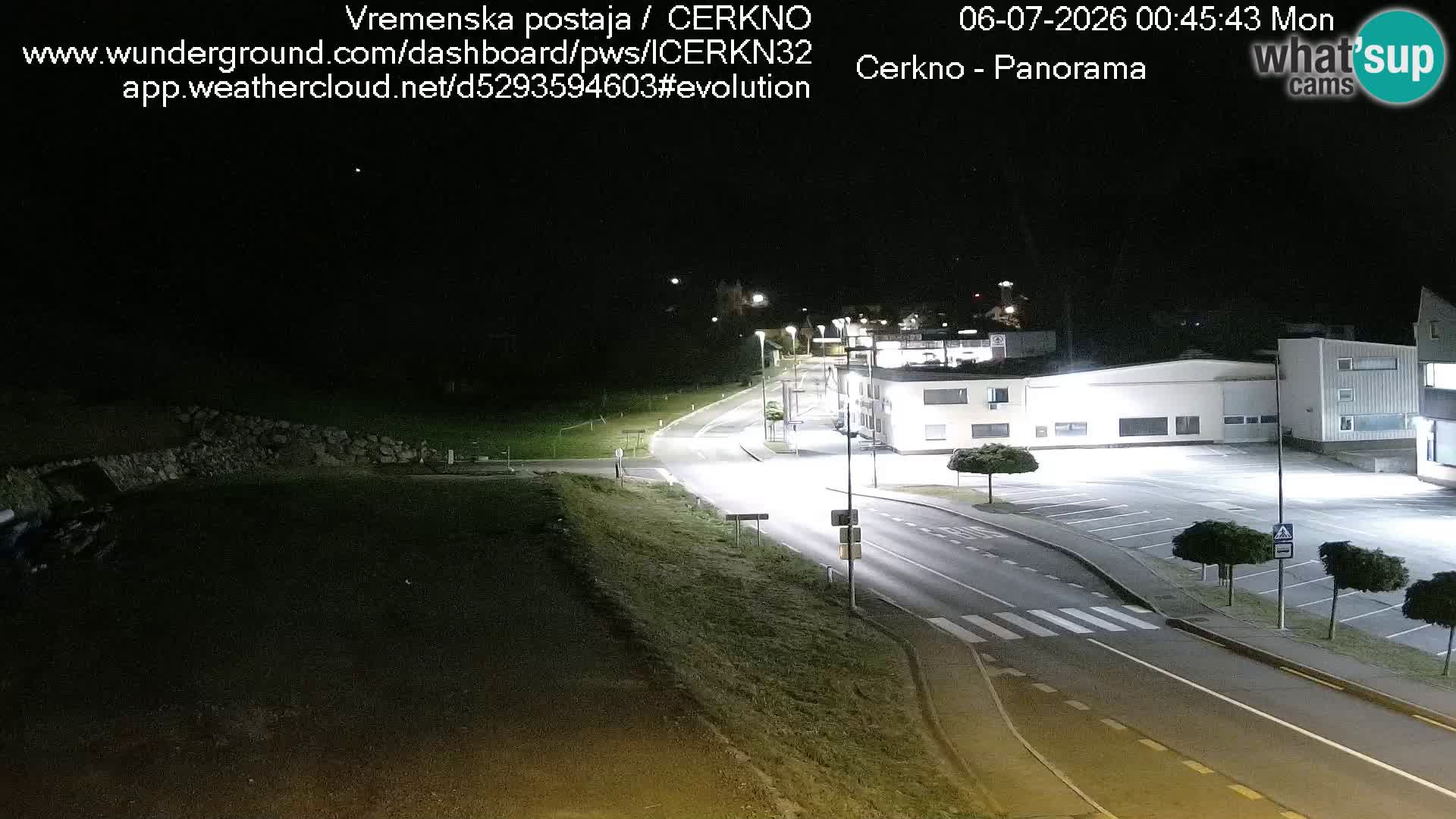 Cerkno city entrance Live Webcam
