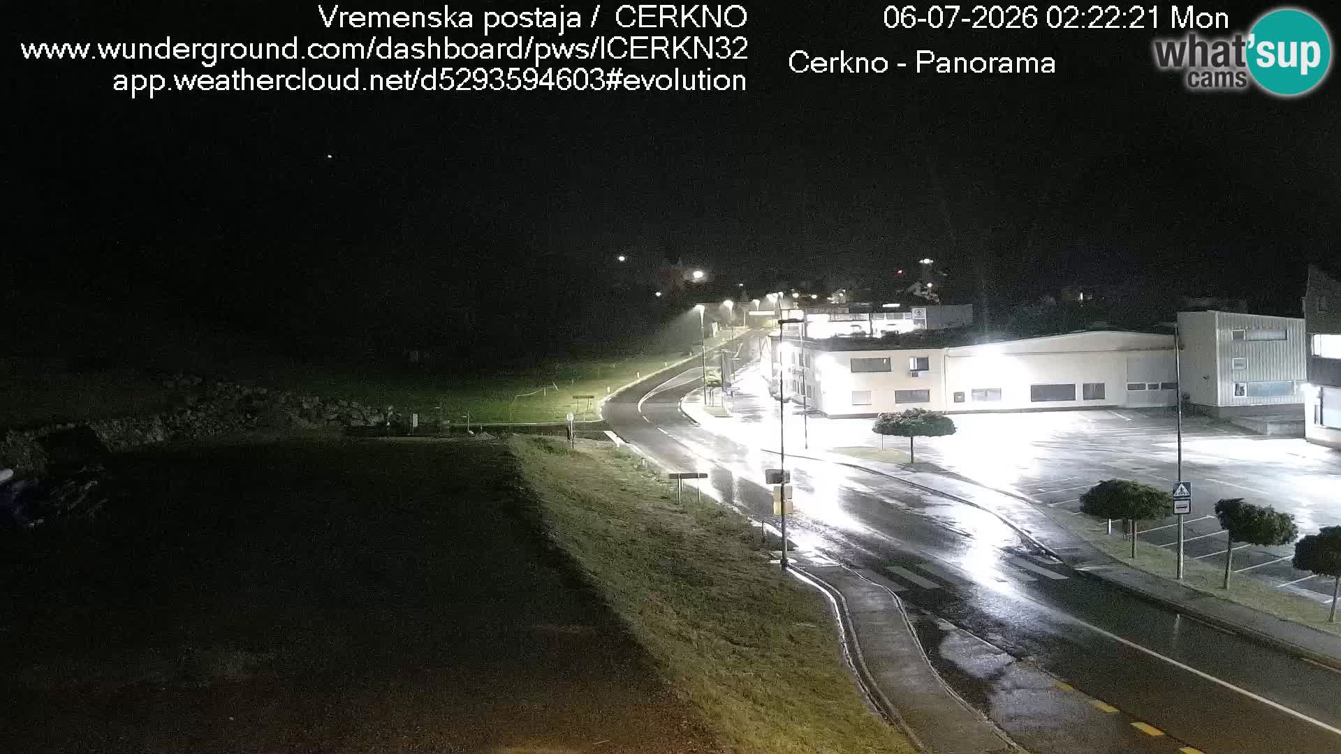 Cerkno entrada a la ciudad Webcam en vivo