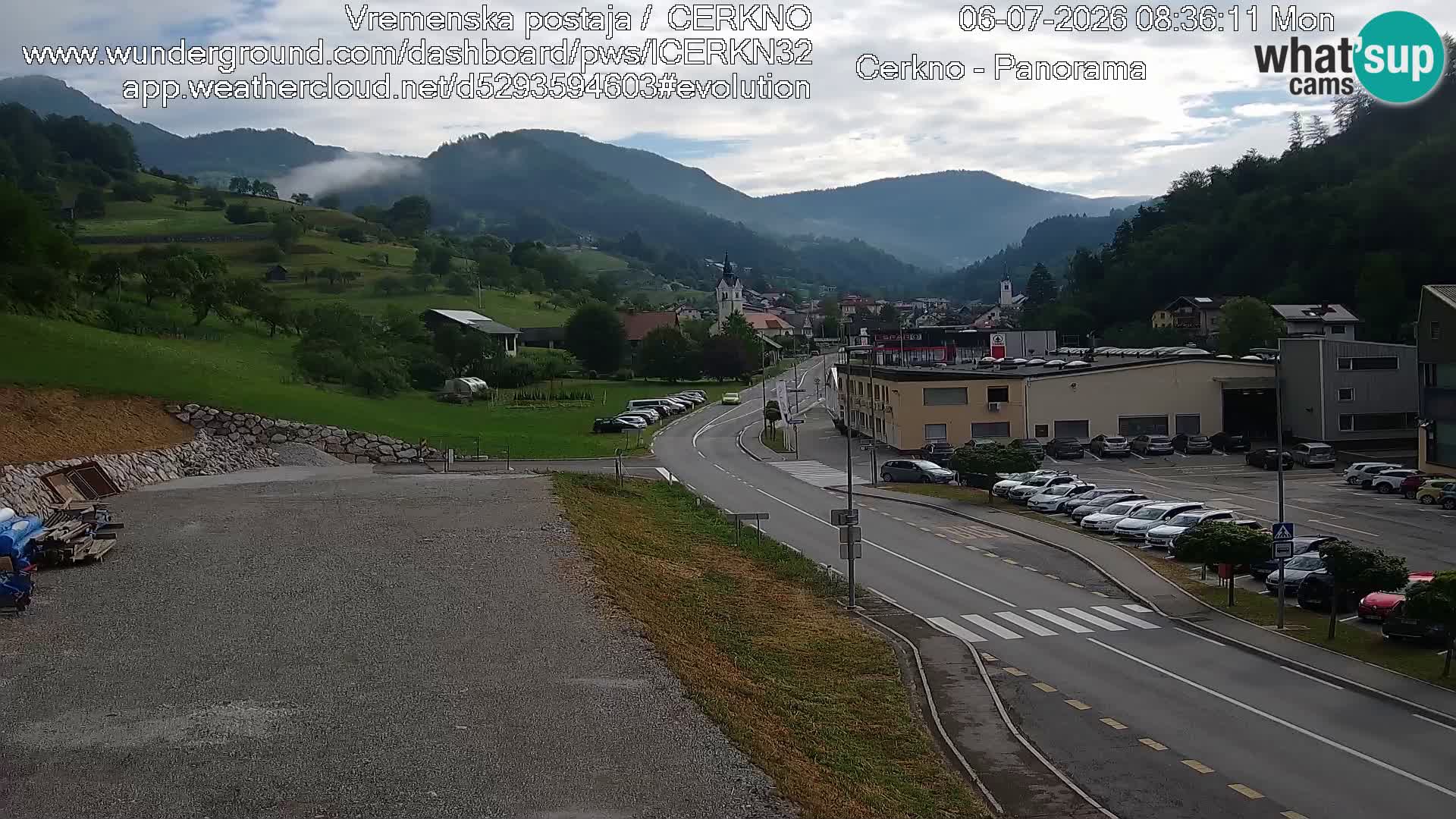 Cerkno Stadteingang Live-Webcam