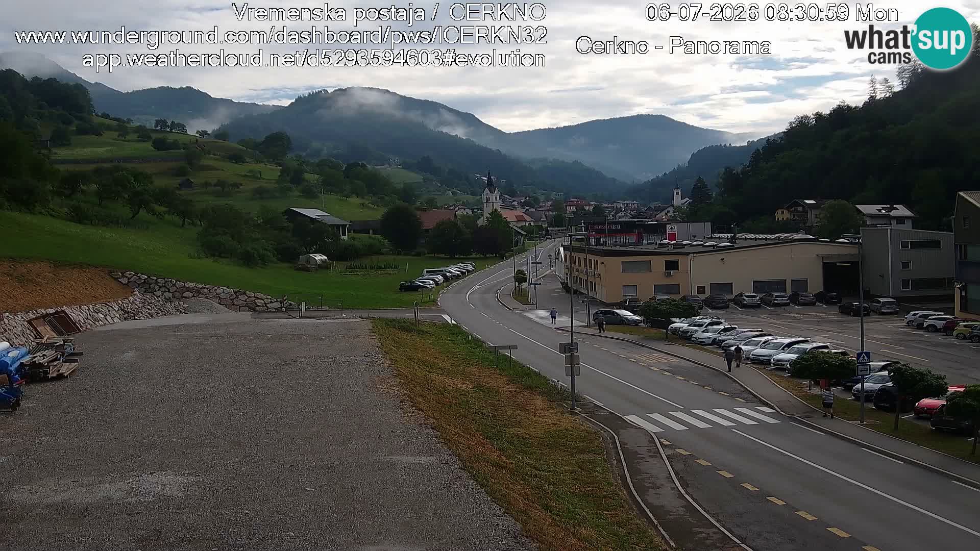 Cerkno Stadteingang Live-Webcam