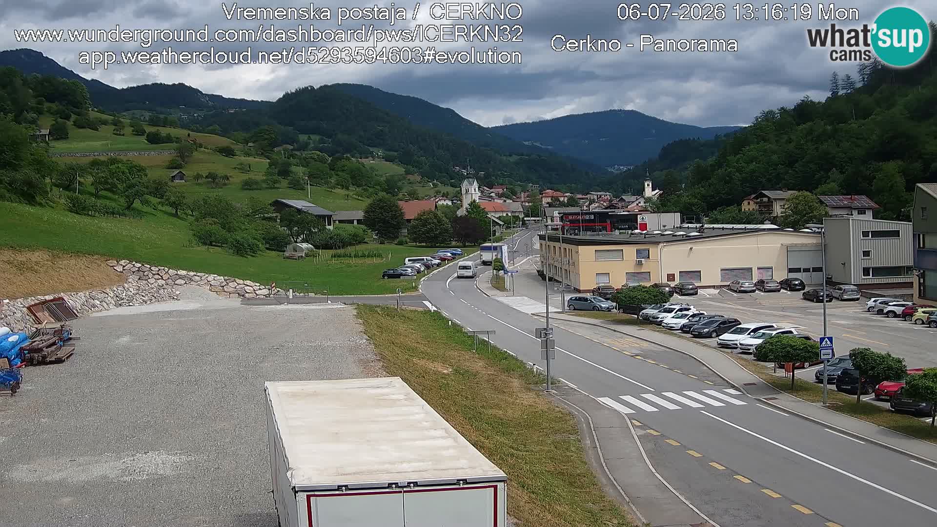 Cerkno ulaz u grad – Kamera uživo