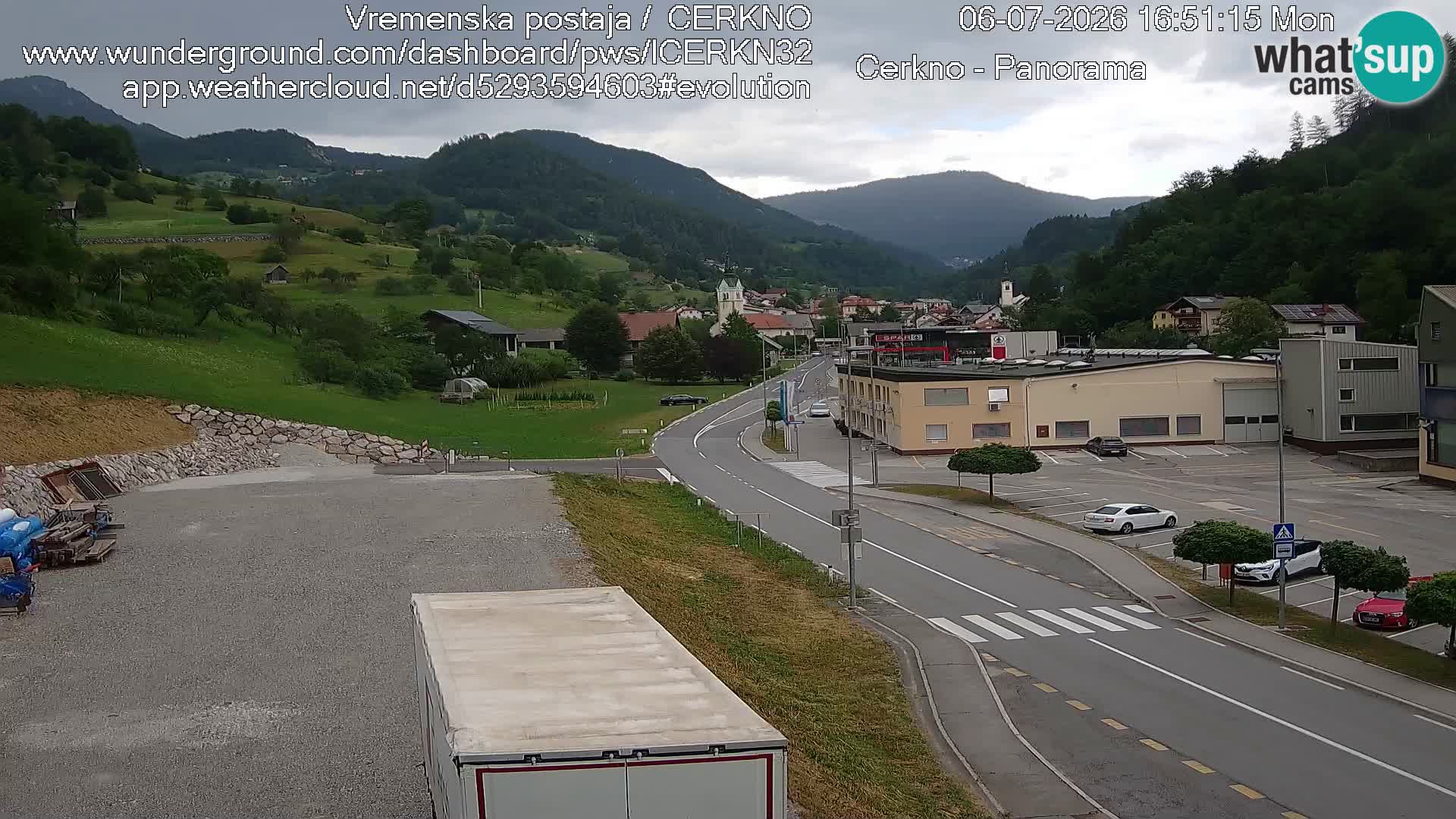 Webcam Ingresso Città di Cerkno