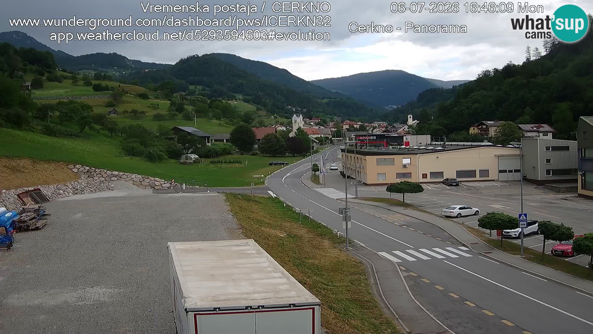 Cerkno ulaz u grad – Kamera uživo