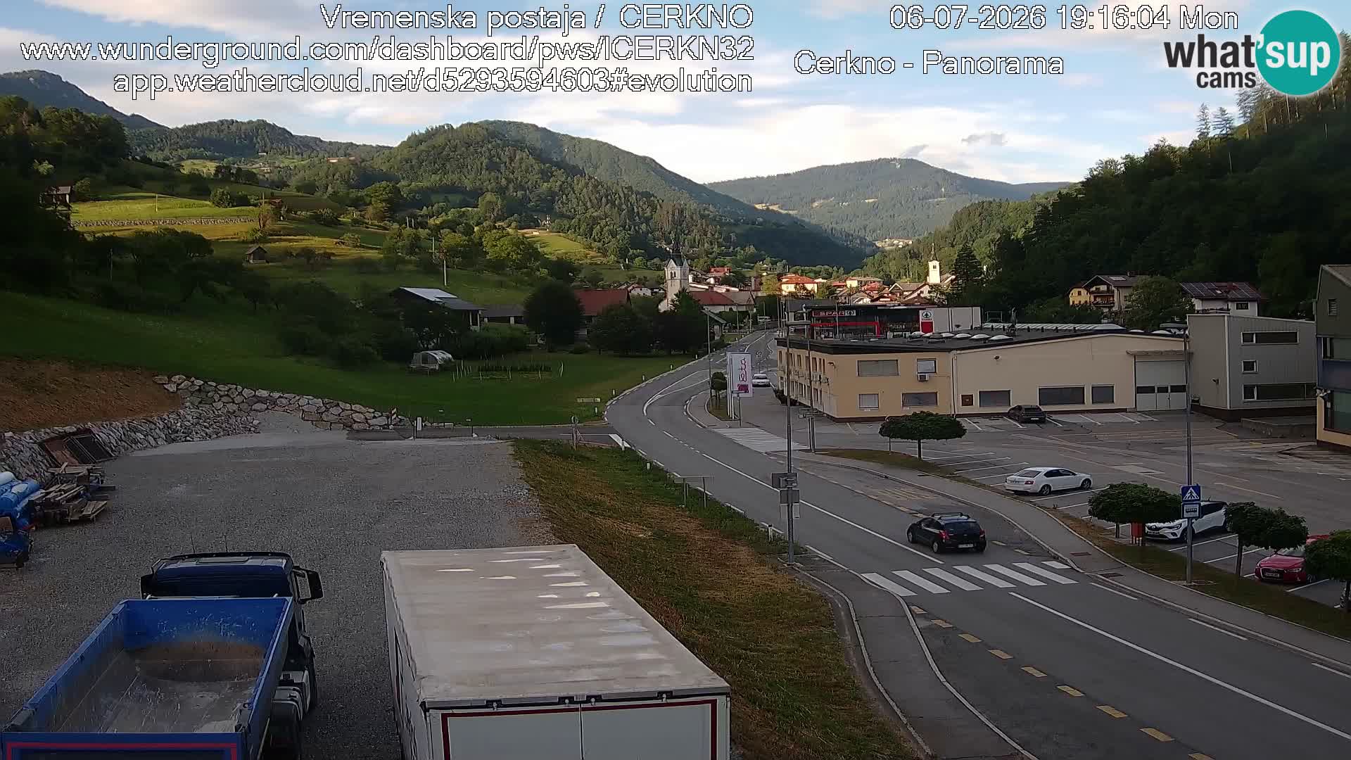Cerkno ulaz u grad – Kamera uživo
