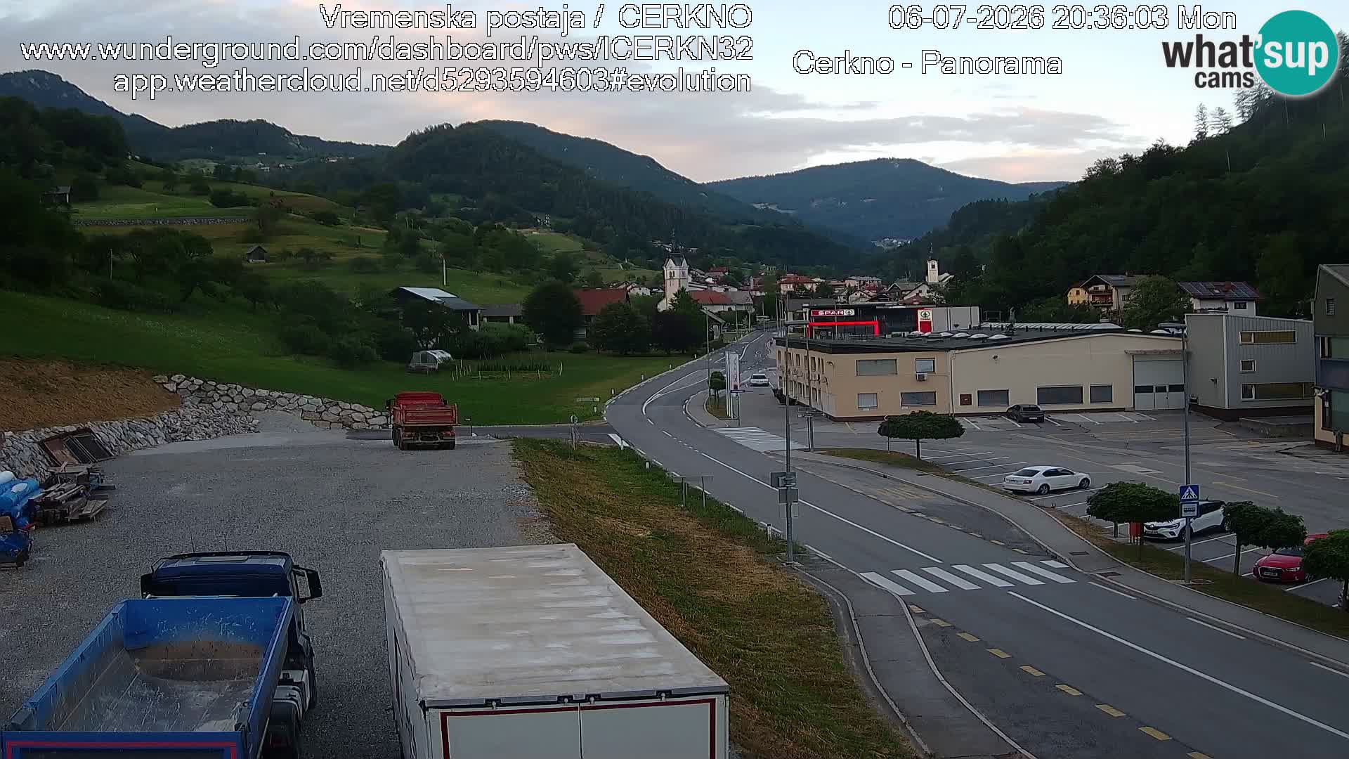 Cerkno ulaz u grad – Kamera uživo