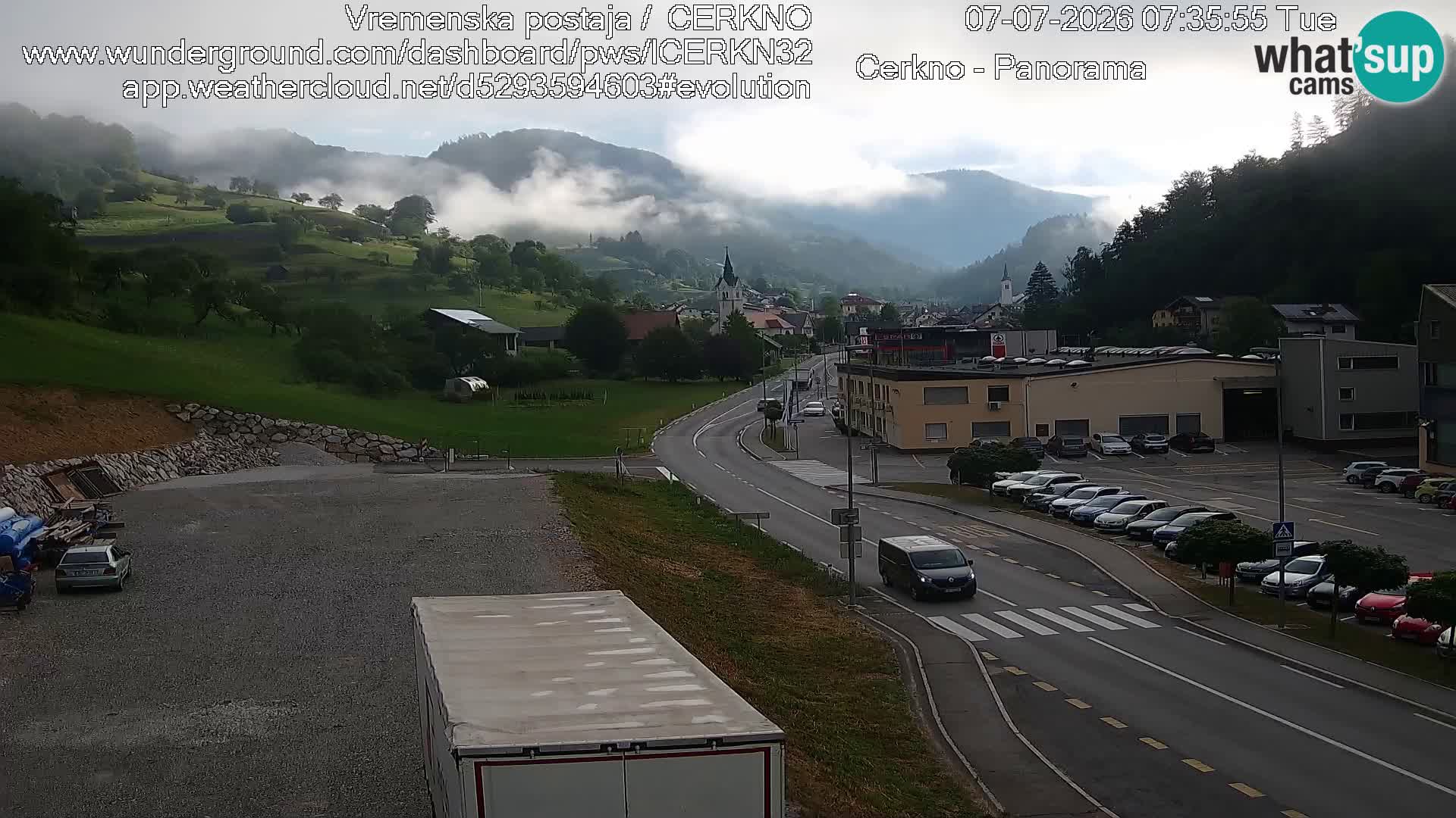 Cerkno Stadteingang Live-Webcam