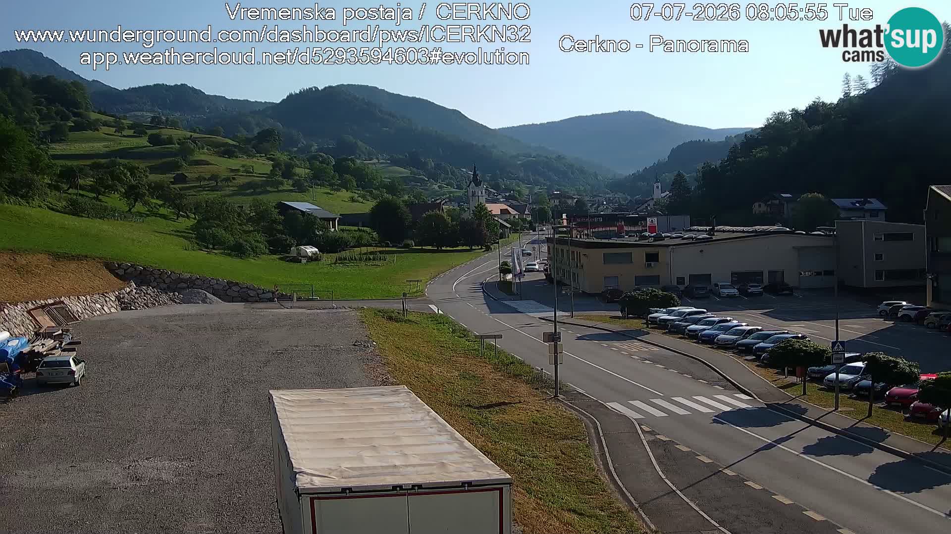Cerkno Stadteingang Live-Webcam