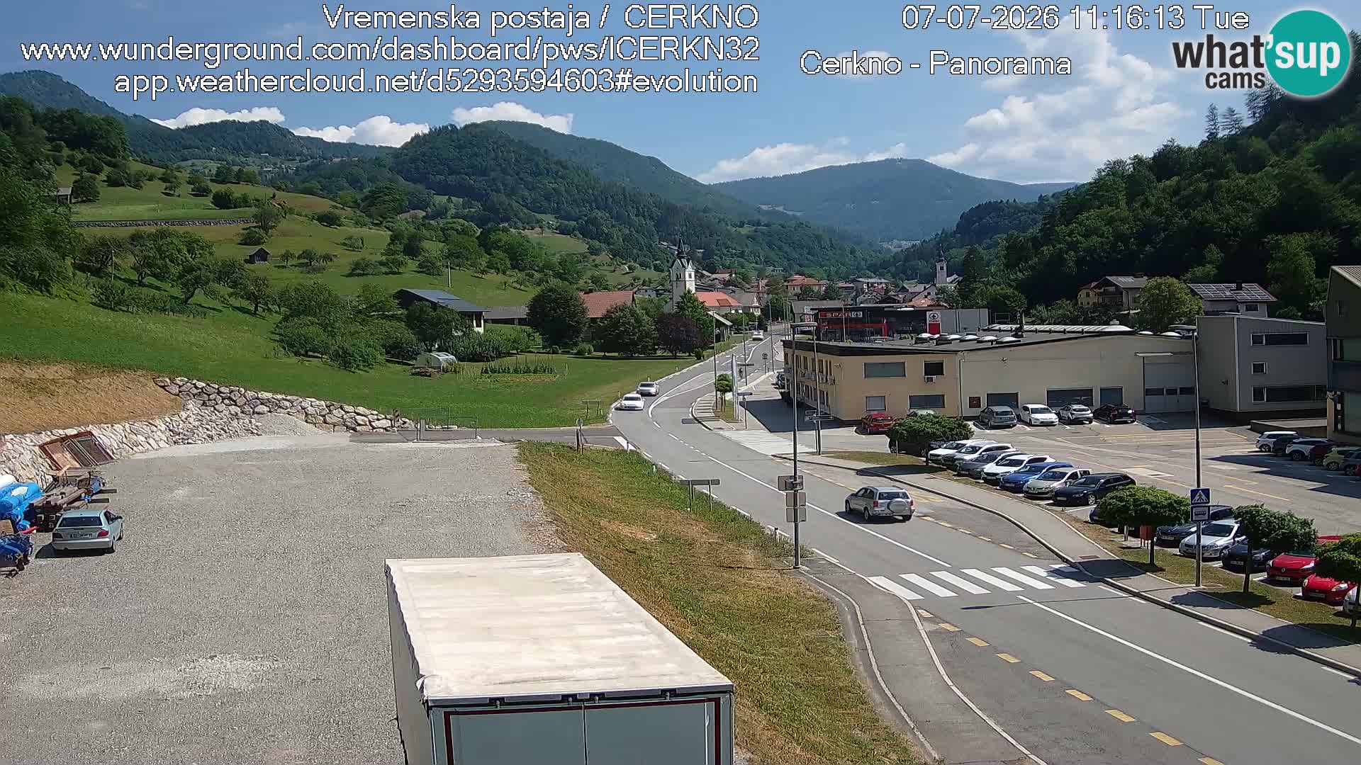 Cerkno Stadteingang Live-Webcam