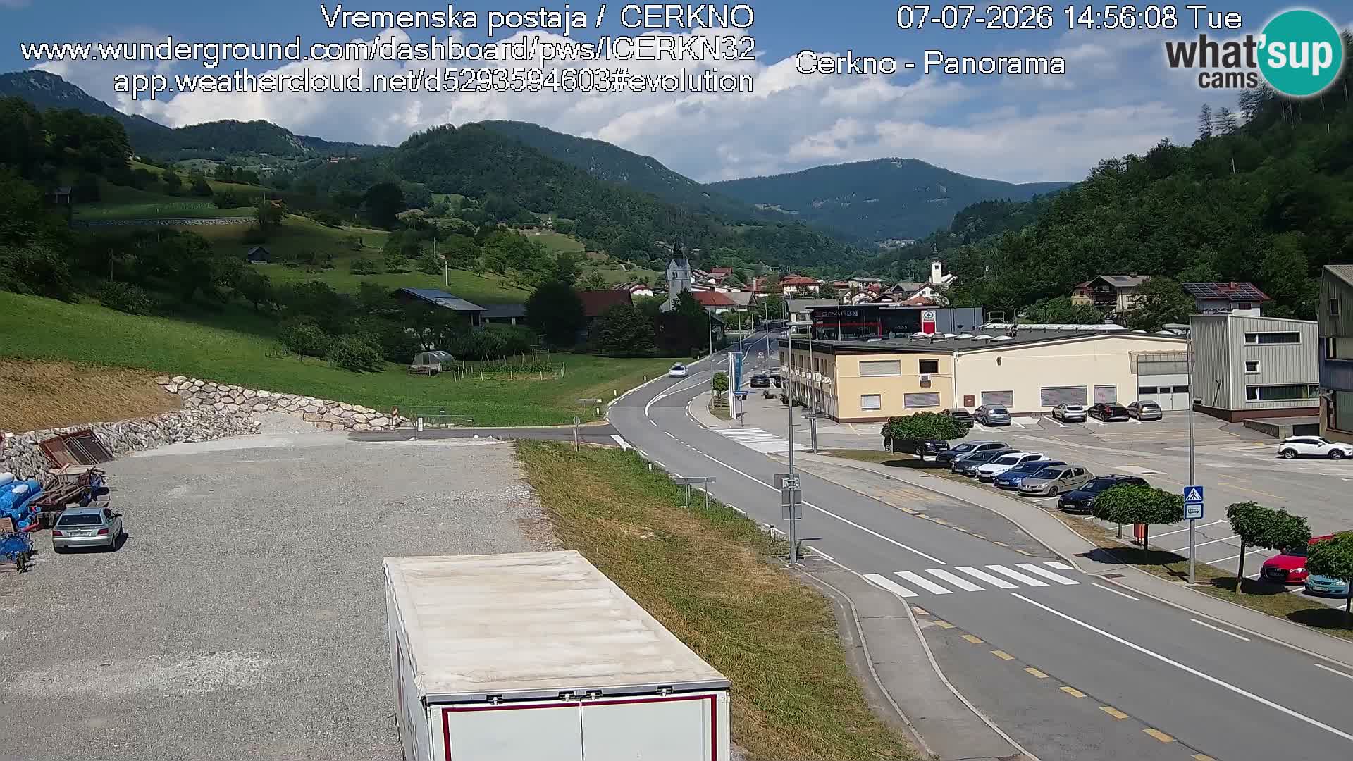 Cerkno ulaz u grad – Kamera uživo