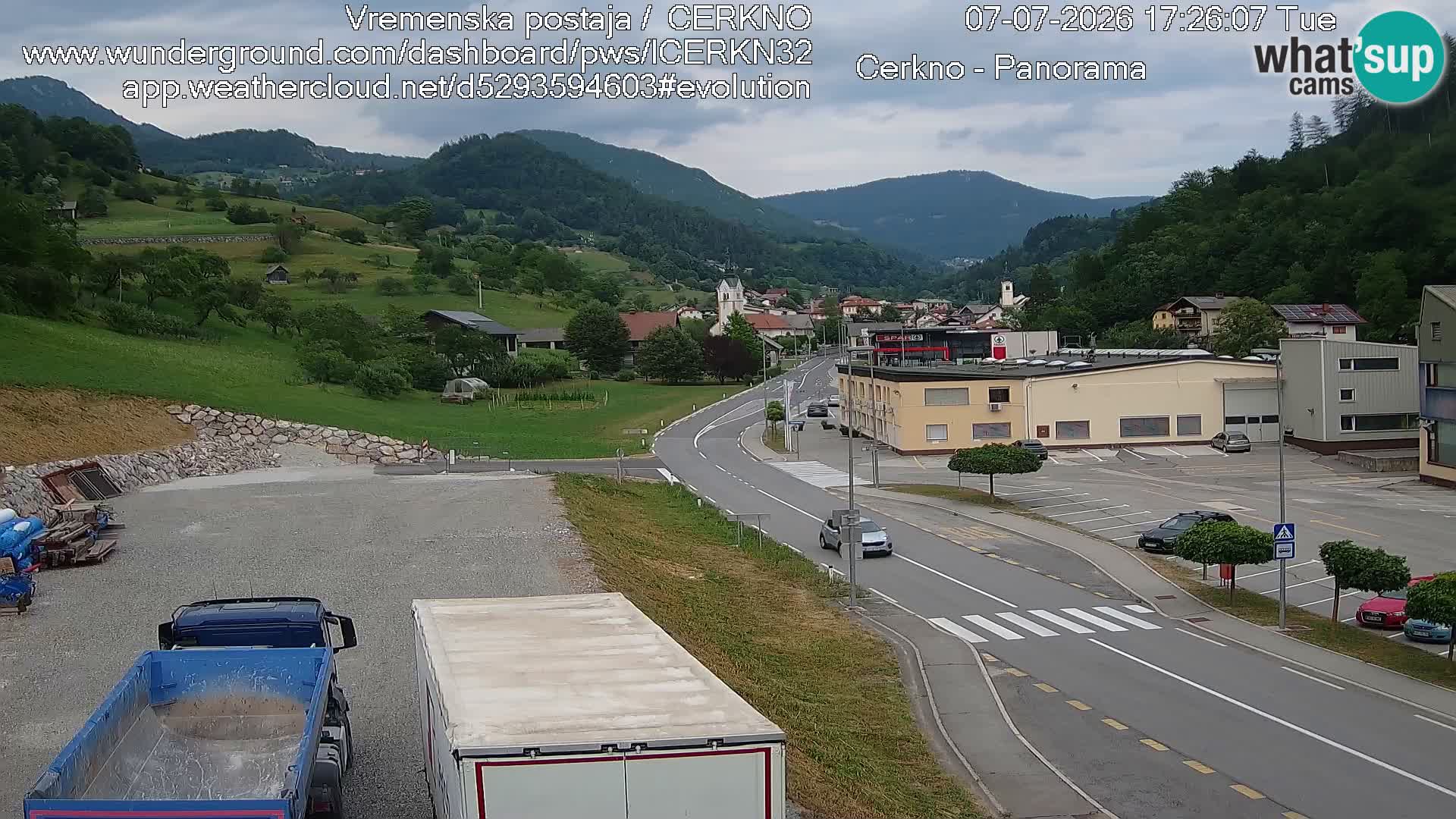 Cerkno ulaz u grad – Kamera uživo