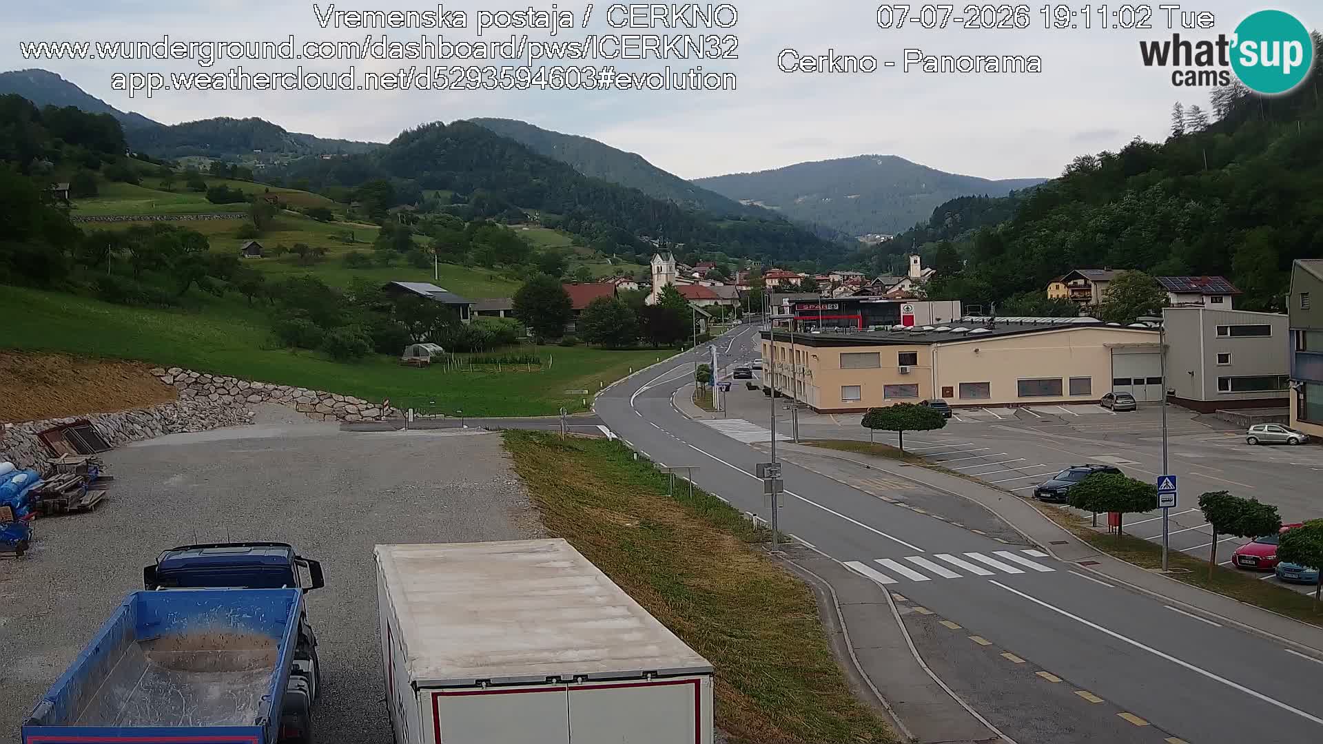 Cerkno ulaz u grad – Kamera uživo
