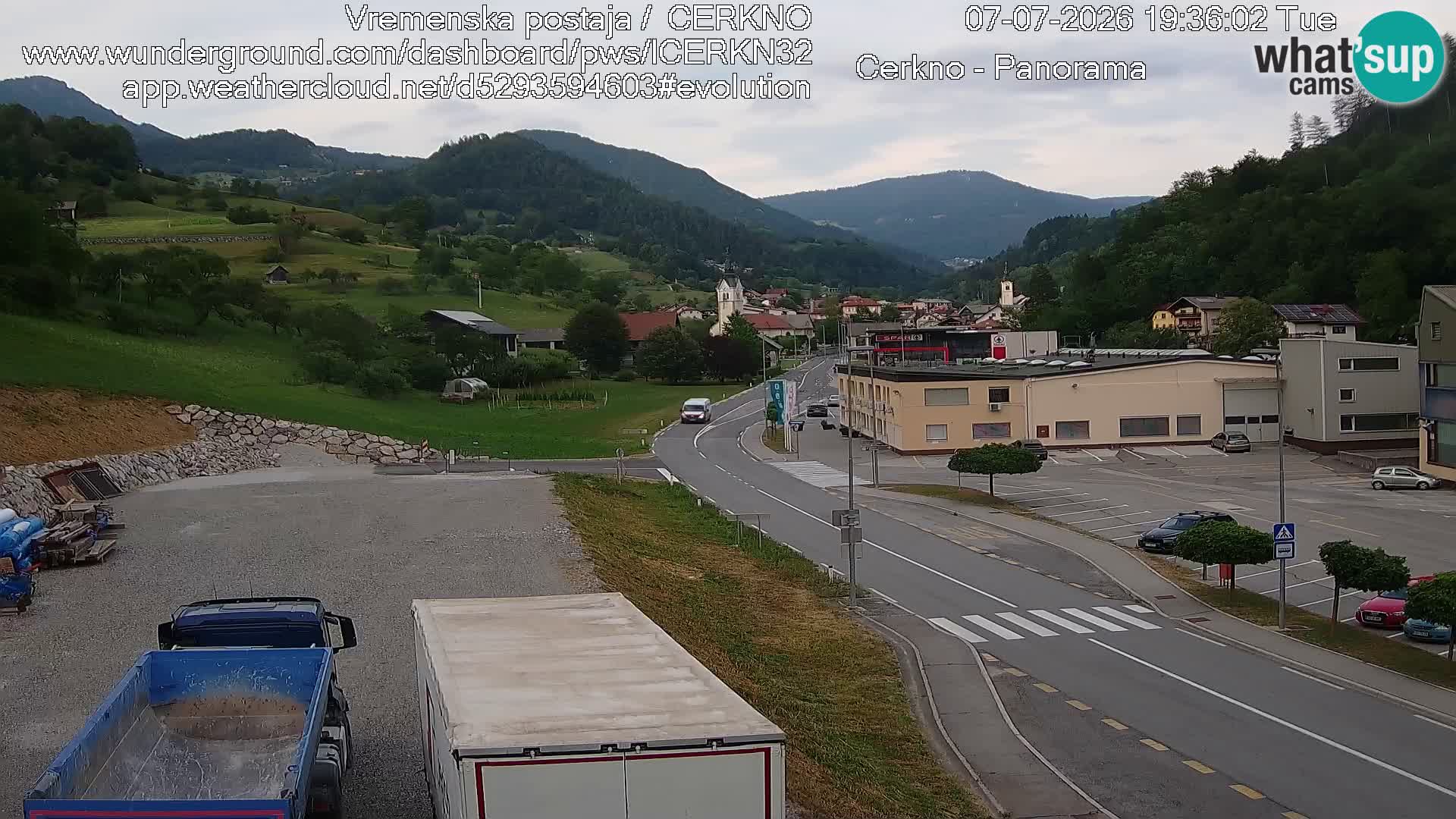 Cerkno Stadteingang Live-Webcam