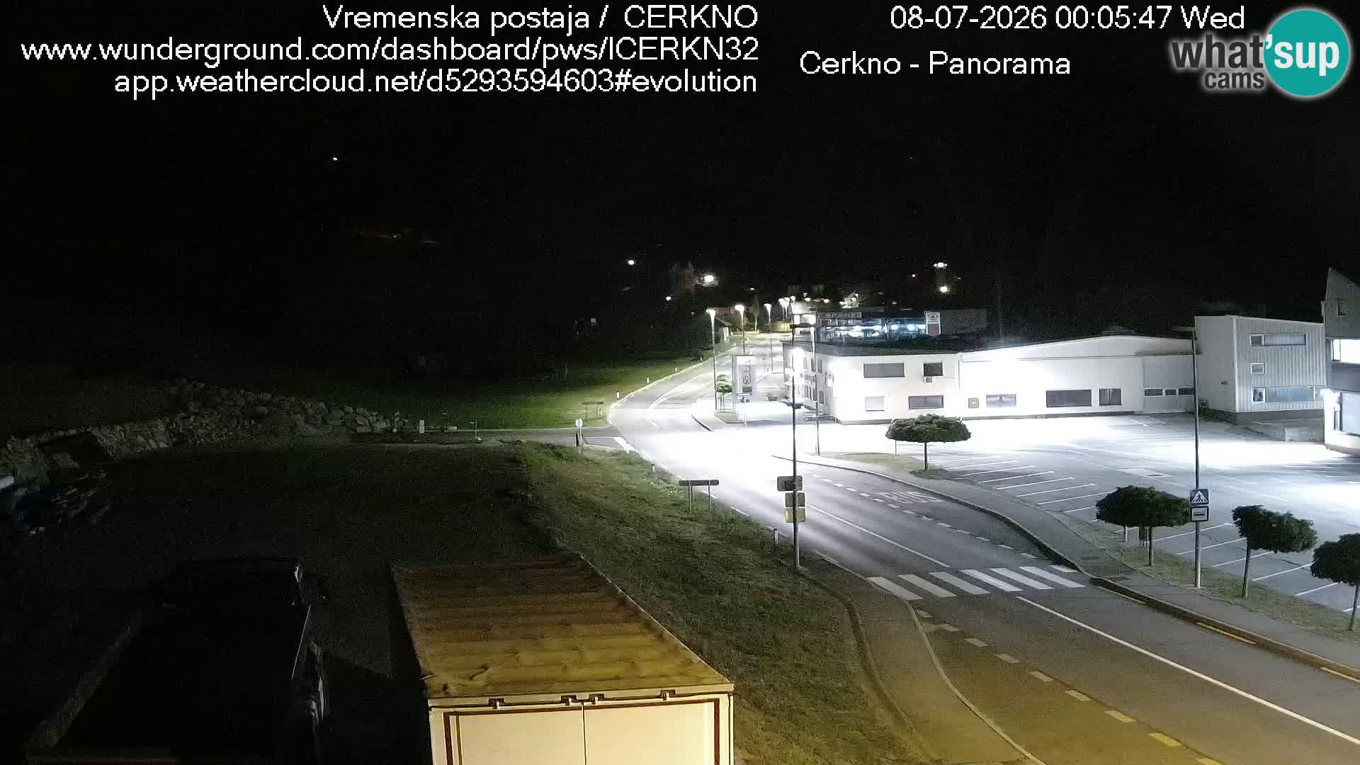 Cerkno city entrance Live Webcam