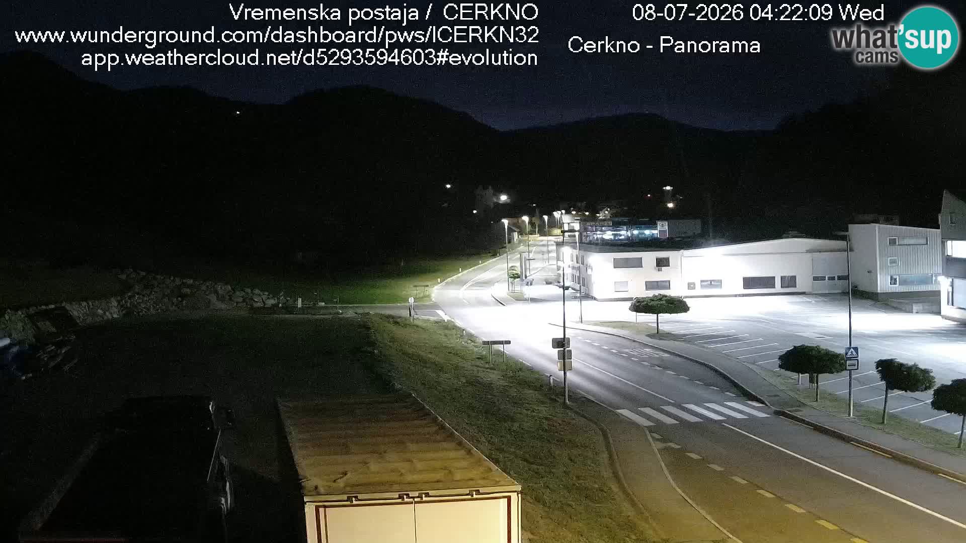 Cerkno city entrance Live Webcam