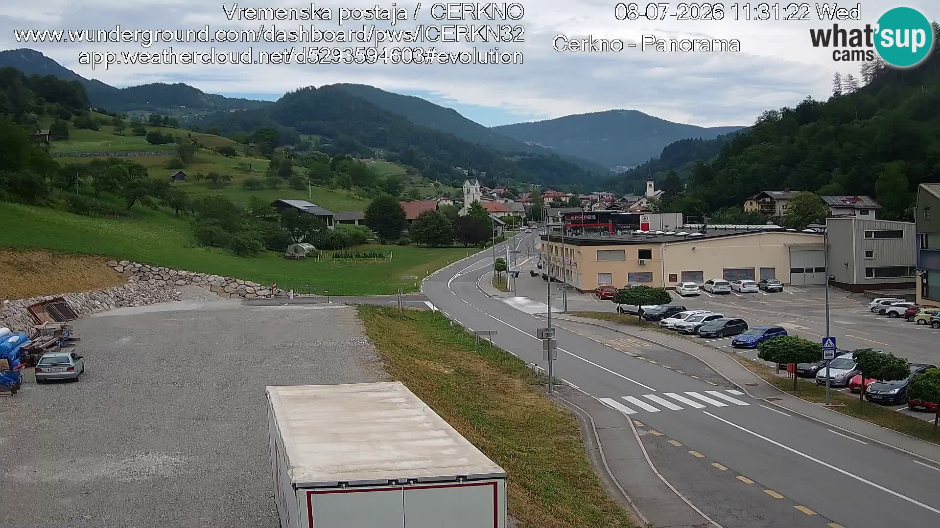 Cerkno ulaz u grad – Kamera uživo