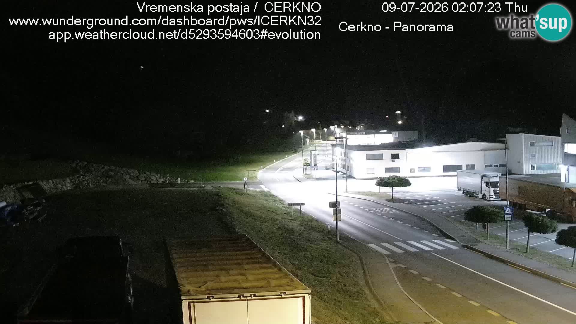 Cerkno city entrance Live Webcam