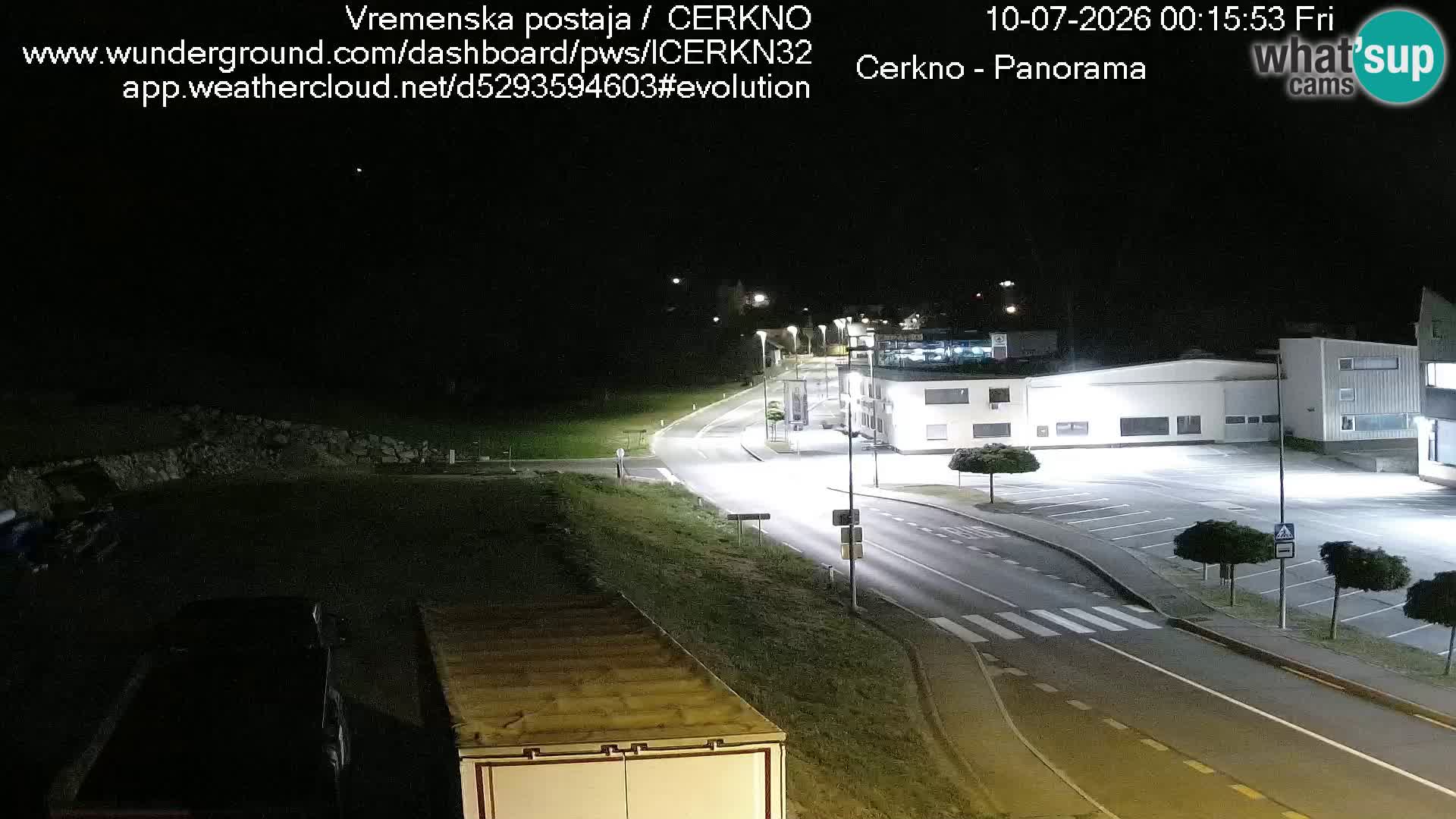 Cerkno entrada a la ciudad Webcam en vivo