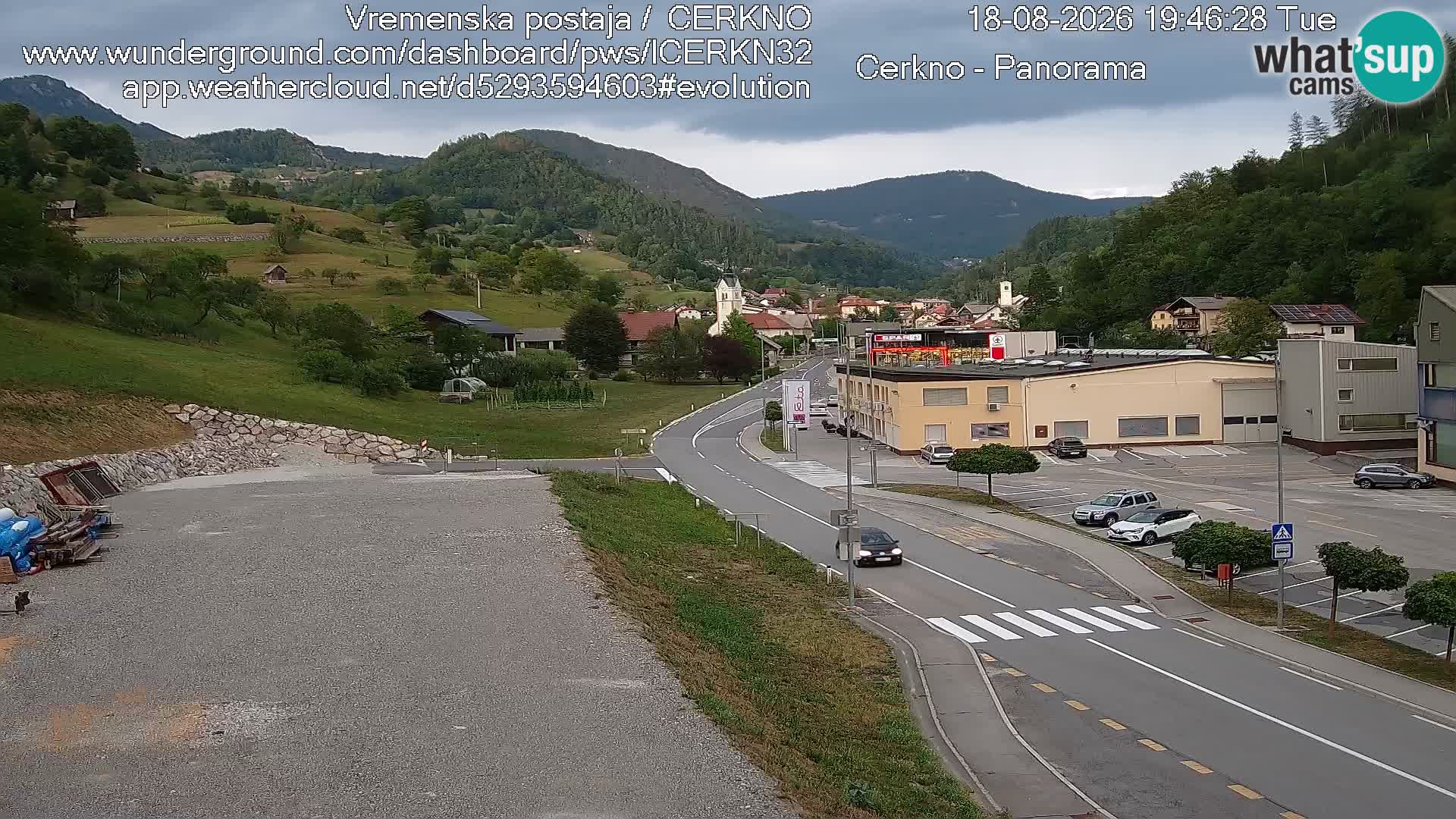 Cerkno Stadteingang Live-Webcam
