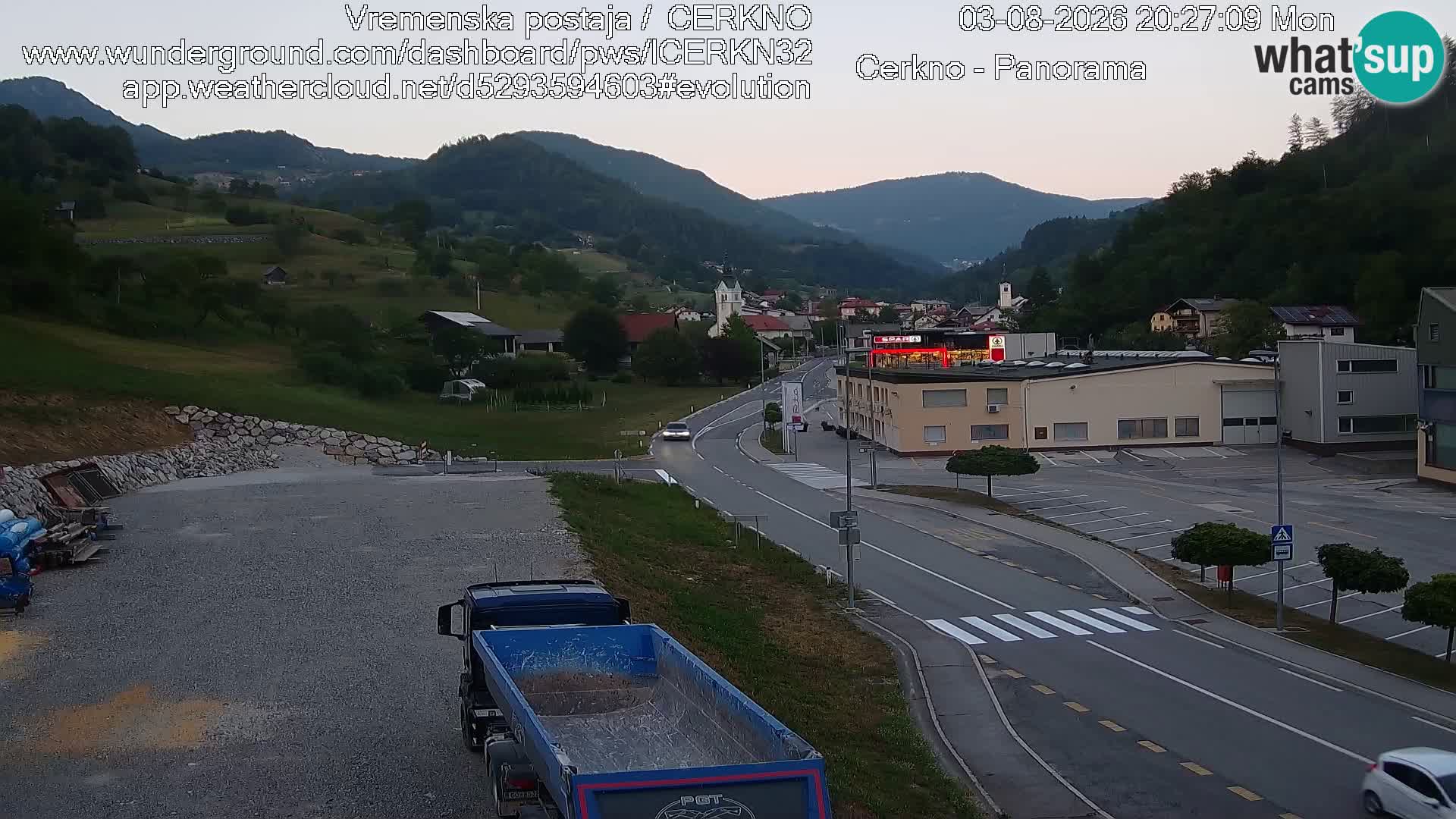 Cerkno Stadteingang Live-Webcam
