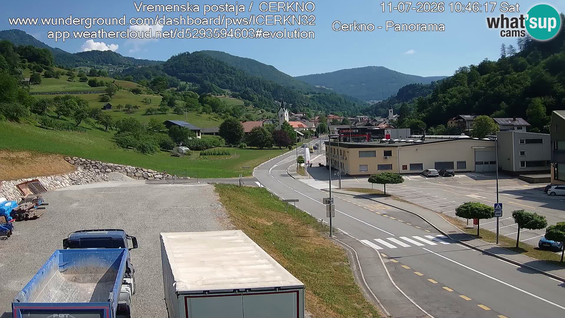 Cerkno Stadteingang Live-Webcam