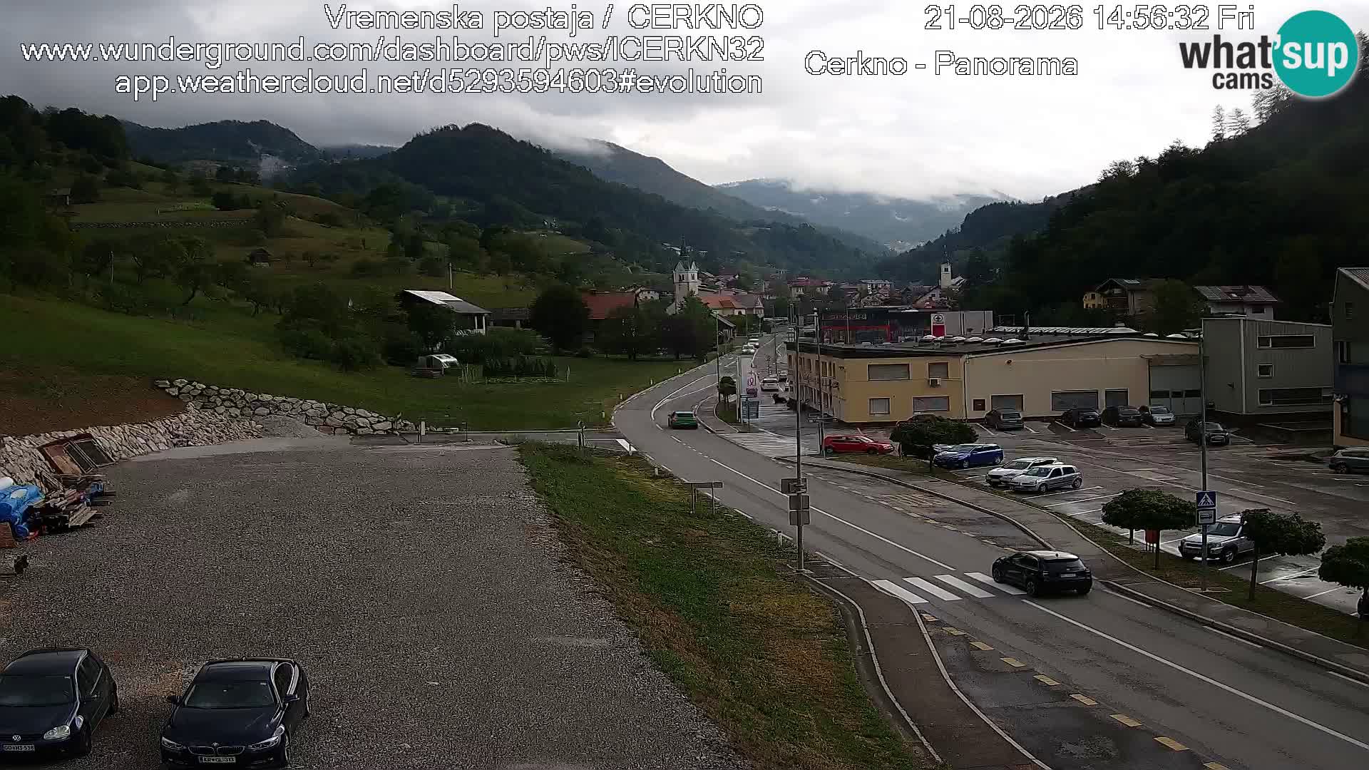Cerkno ulaz u grad – Kamera uživo