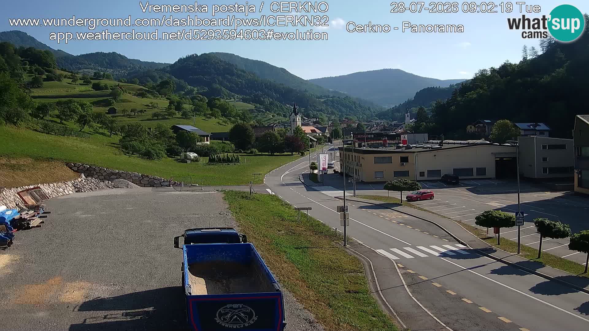 Cerkno ulaz u grad – Kamera uživo