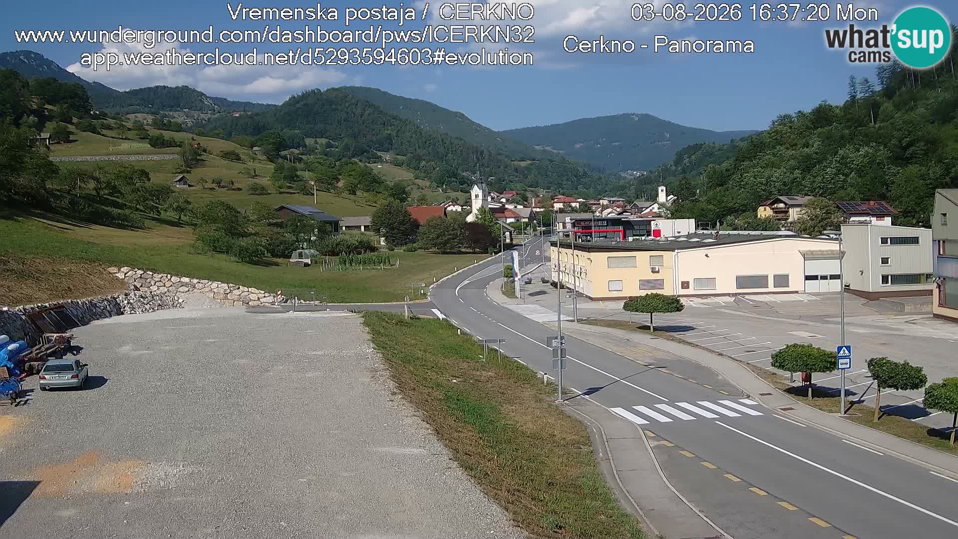 Webcam Ingresso Città di Cerkno