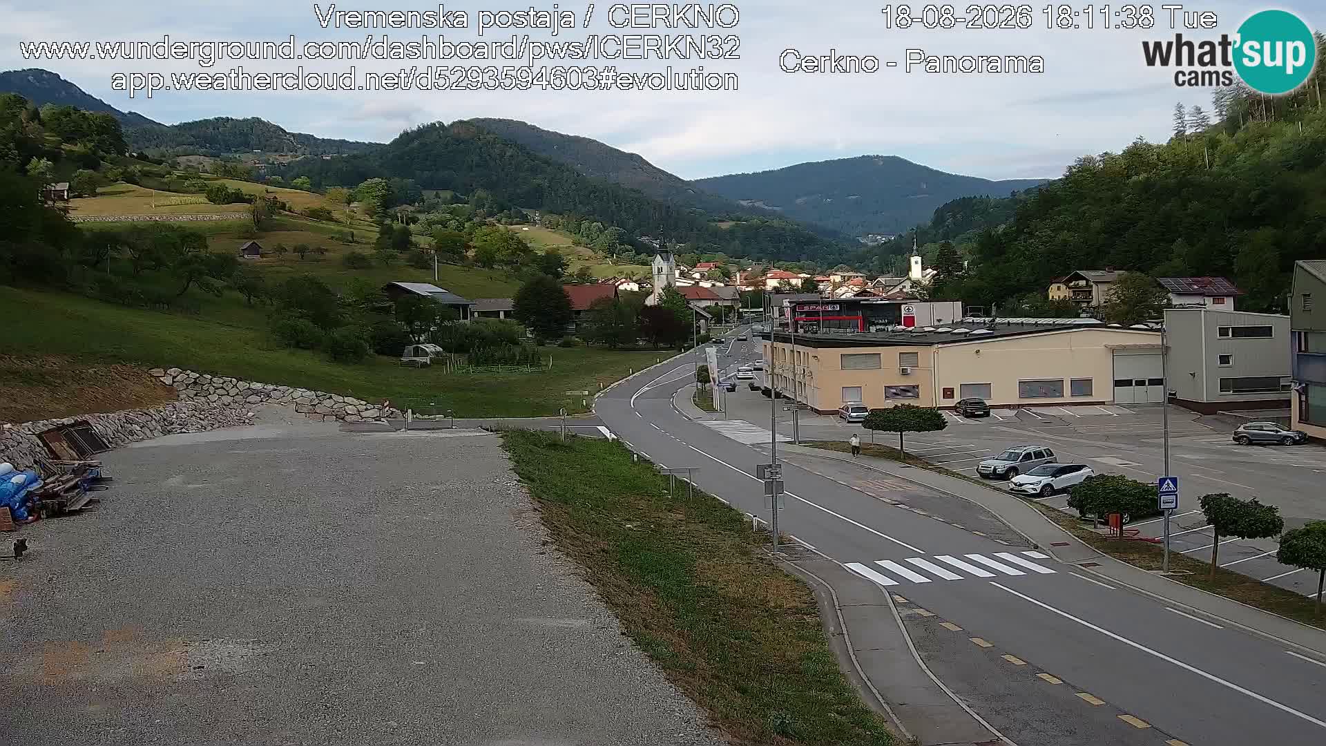 Cerkno ulaz u grad – Kamera uživo